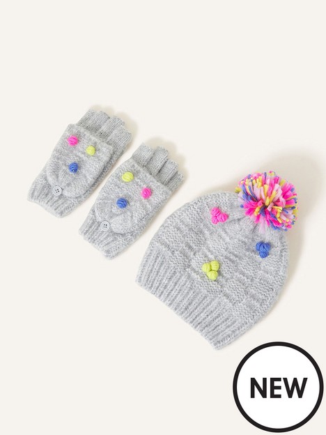 accessorize-girls-pom-hat-and-gloves-grey