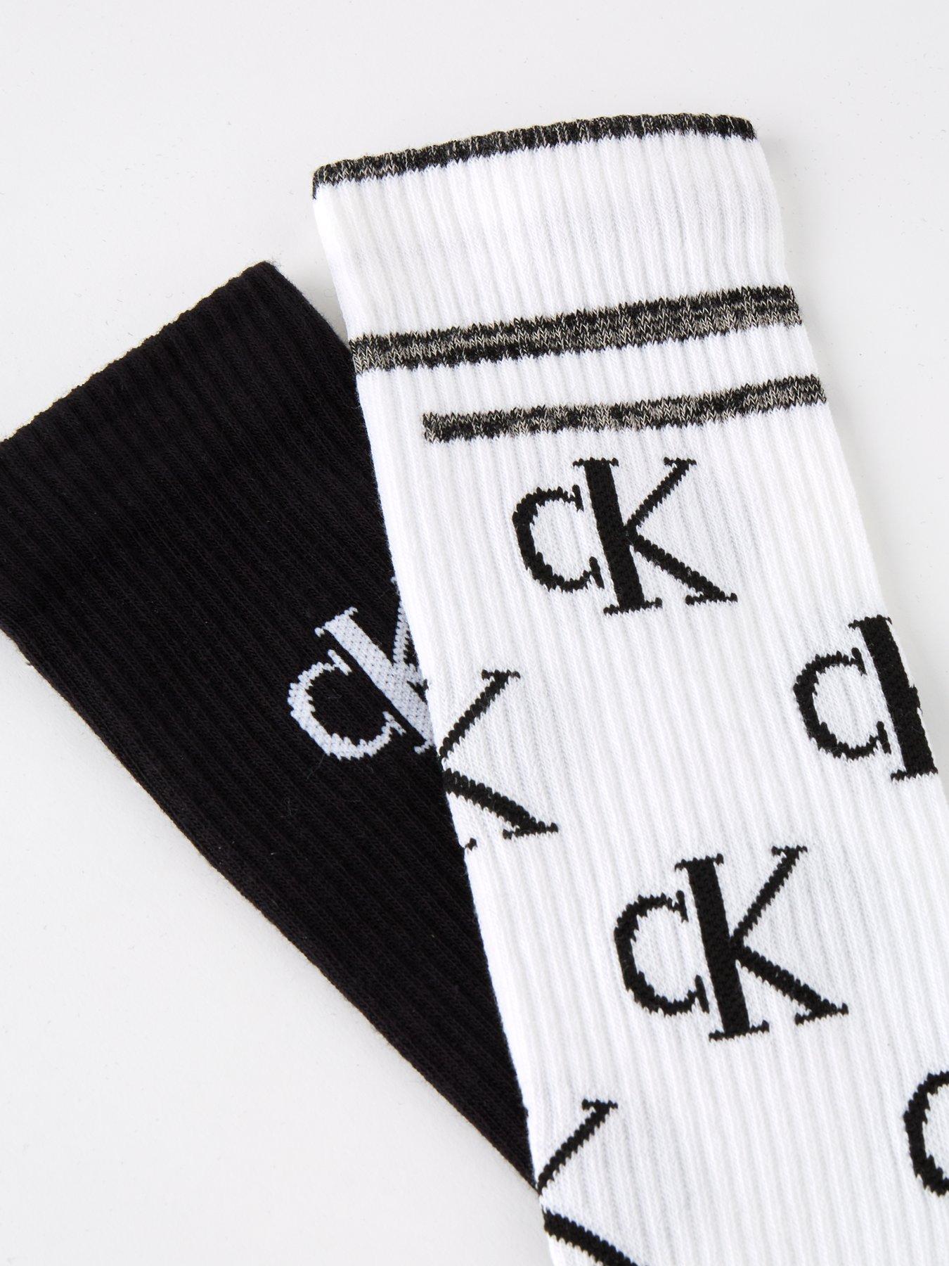 Calvin Klein 2 Pack Scattered Logo Socks | littlewoods.com