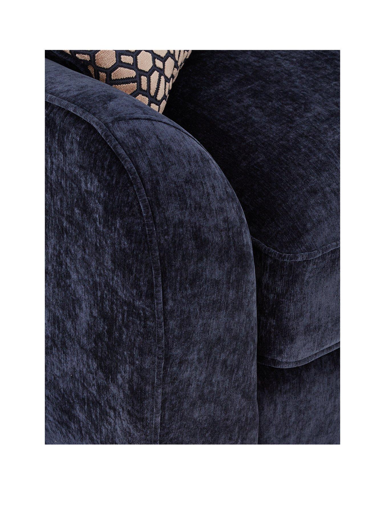Image 3 of 5 of Very Home Verity Left Hand Fabric Corner Chaise Sofa + Footstool&nbsp;- Made to Order in the UK