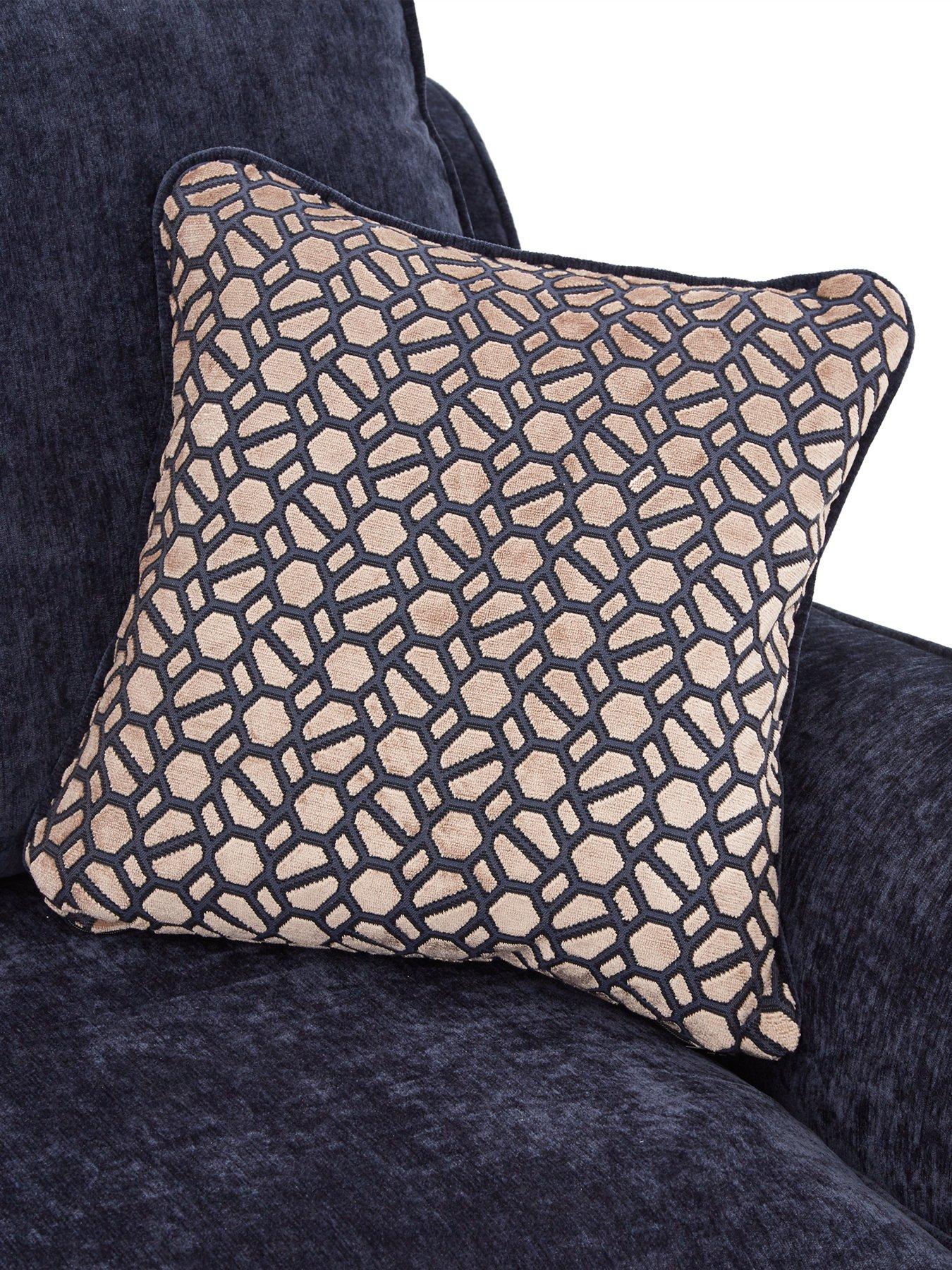 Image 4 of 5 of Very Home Verity Left Hand Fabric Corner Chaise Sofa + Footstool&nbsp;- Made to Order in the UK