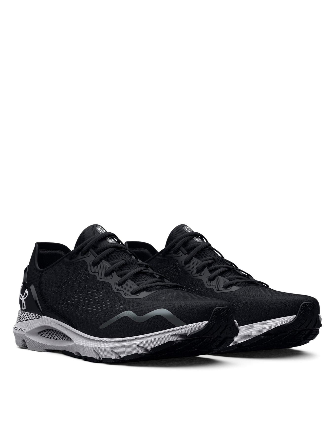 Under armour shop mens black trainers