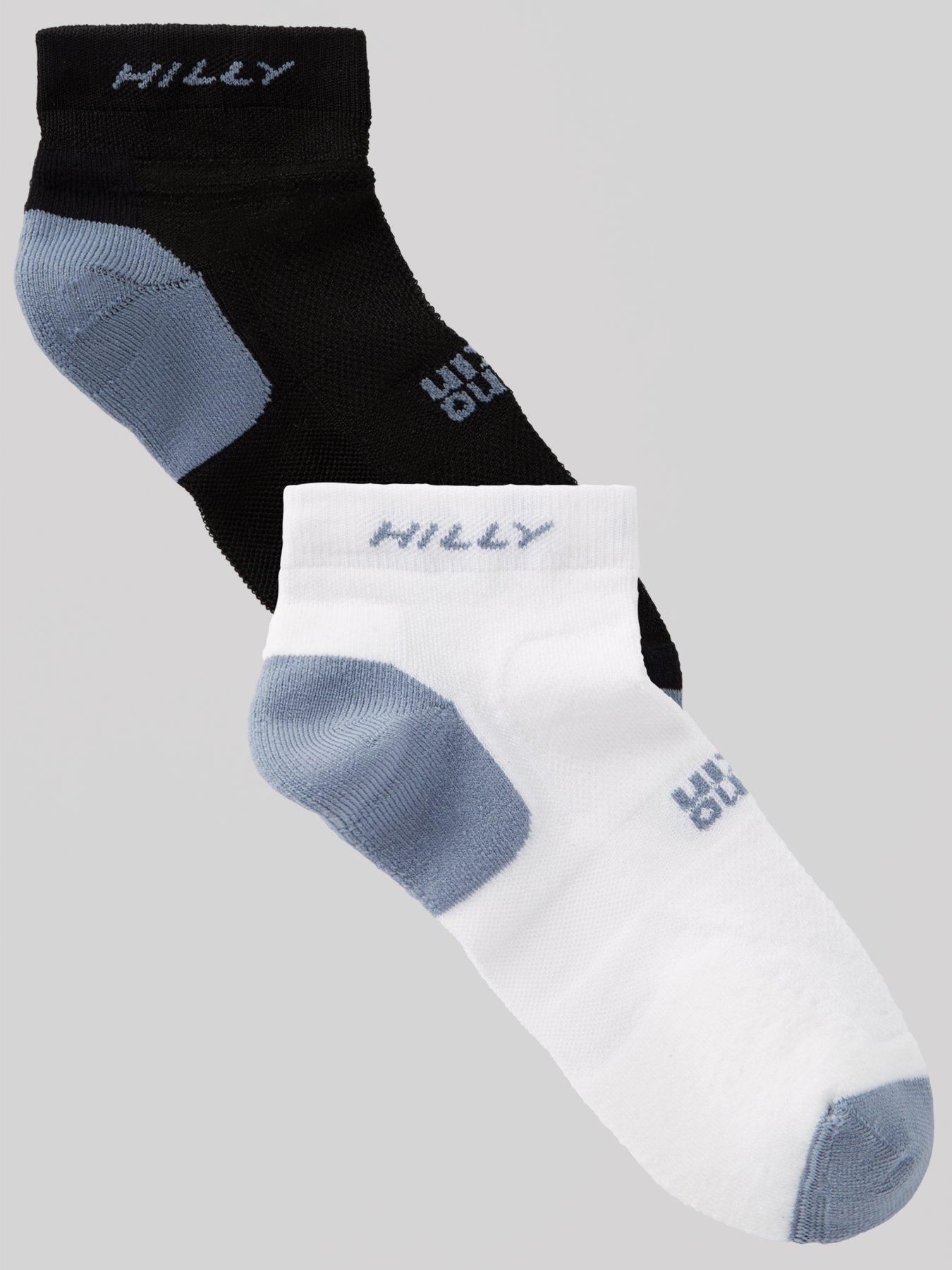 Image 1 of 3 of Hilly Men's Active Quarter 2 Pack Sock - White