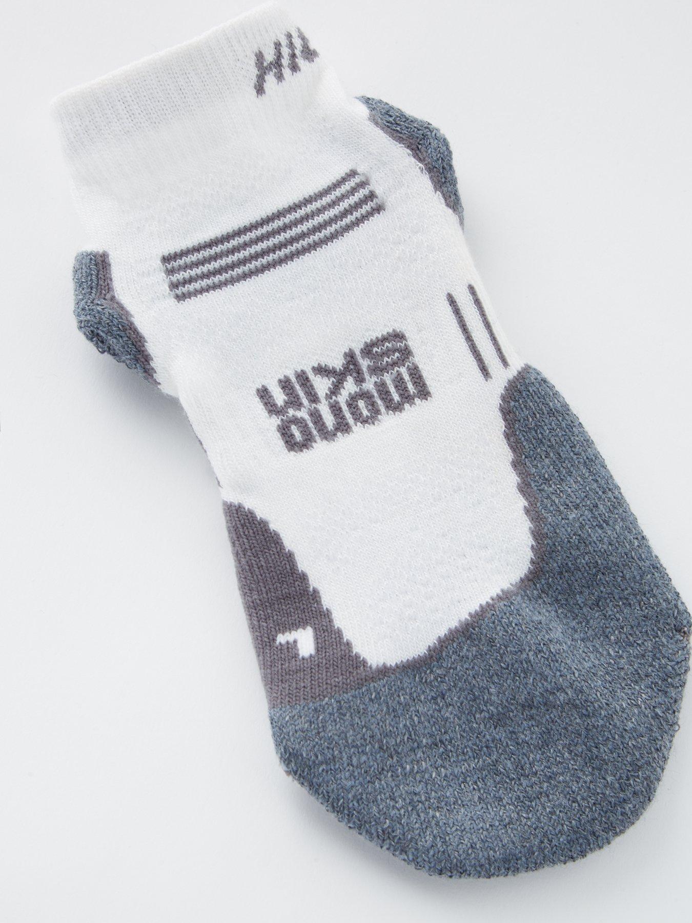 Image 2 of 2 of Hilly Men's Hilly Supreme Quarter Running Sock - White