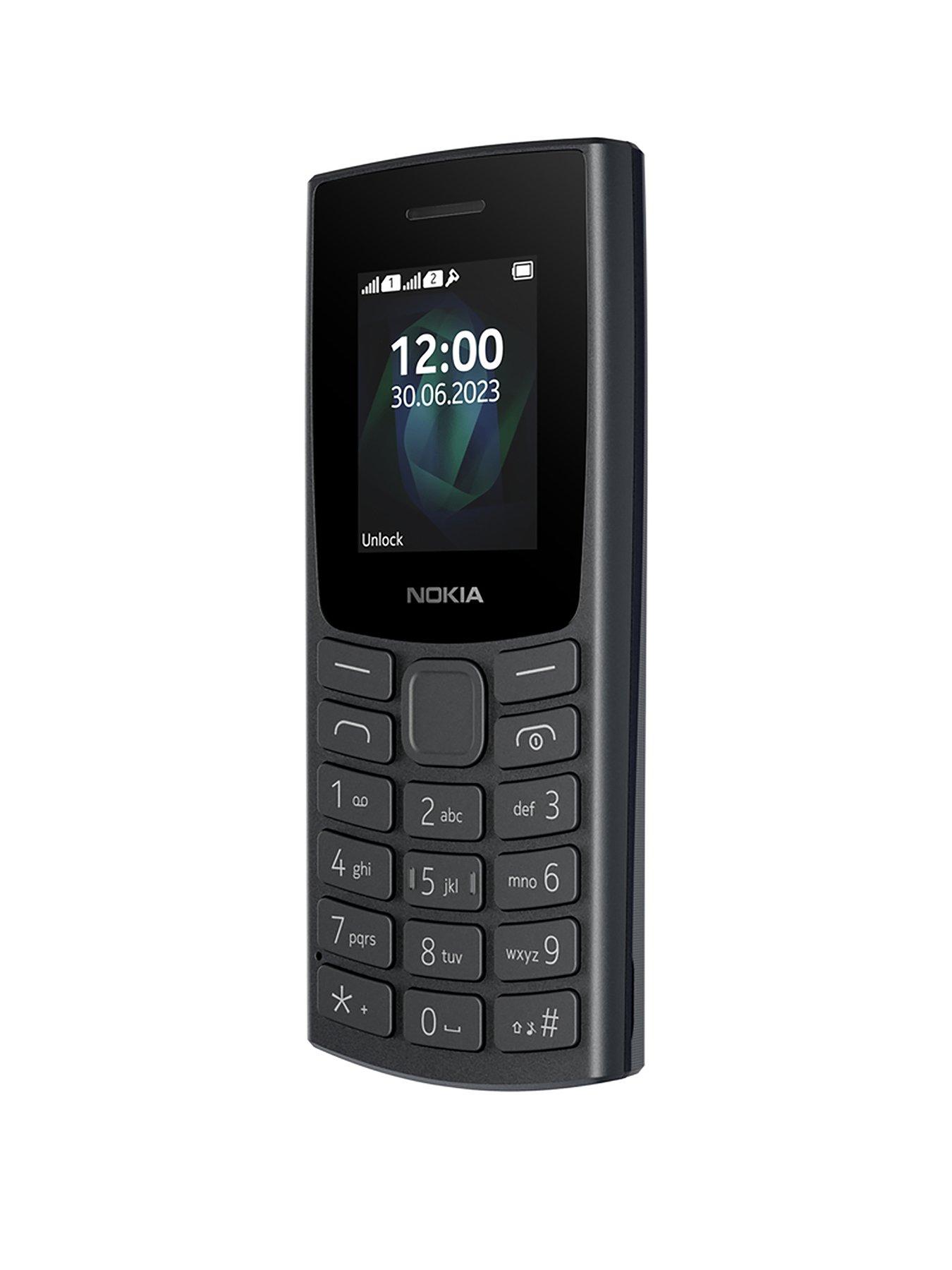 Nokia 105 2G, Dual SIM - Charcoal | littlewoods.com