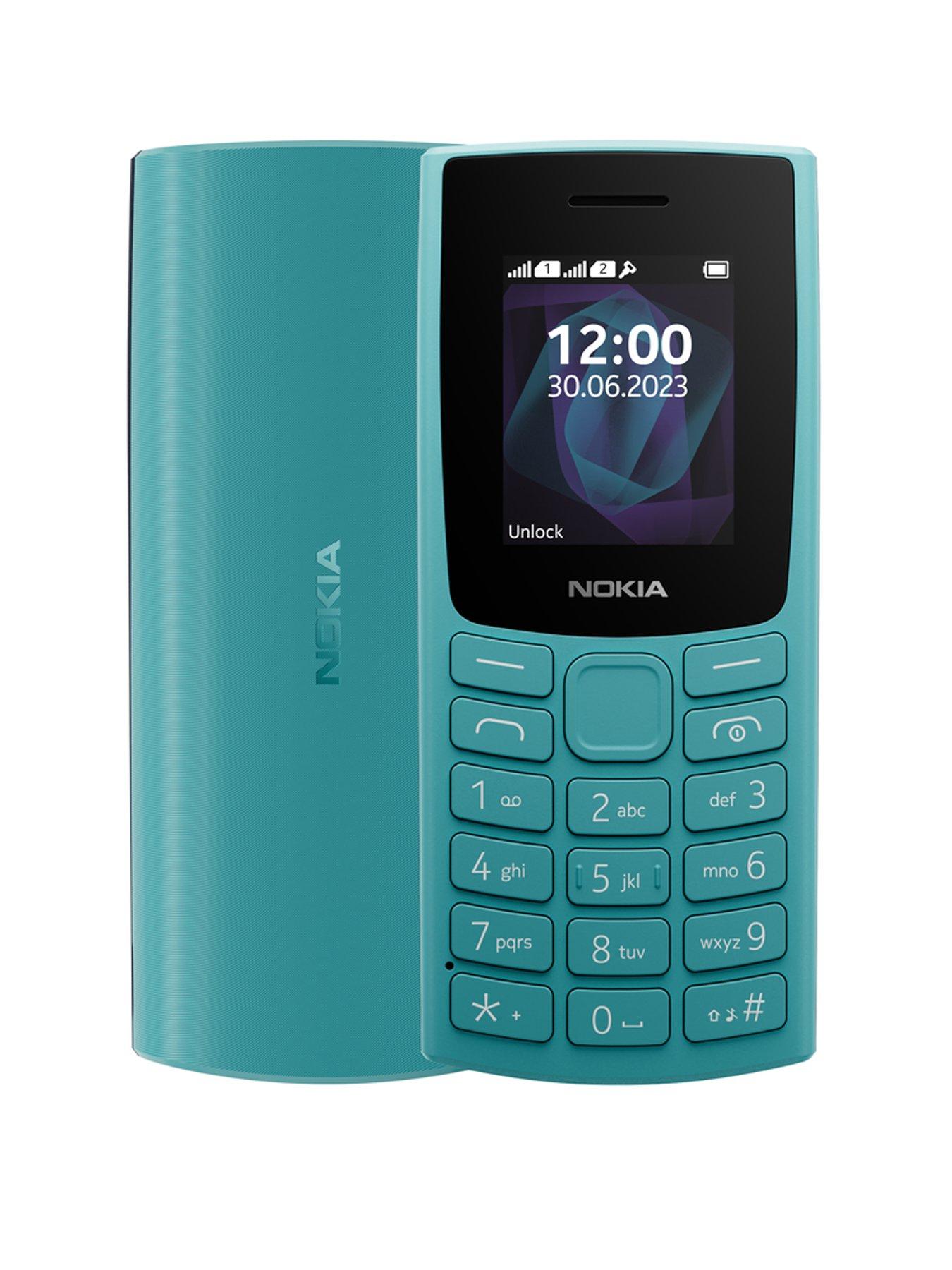 Image 1 of 6 of Nokia 105 2G D.Sim Mobile - Cyan