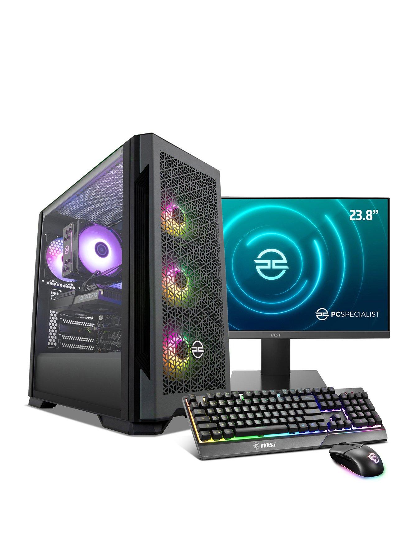 PCSpecialist Cypher G50R Gaming Desktop Bundle (GeForce RTX 3050, Intel