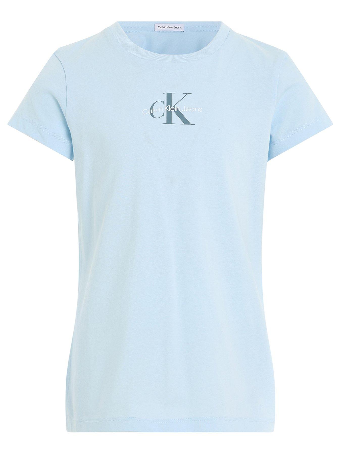 Calvin Klein Jeans Calvin Klein Girls Brush Stroke Monogram T-Shirt -  Lavender