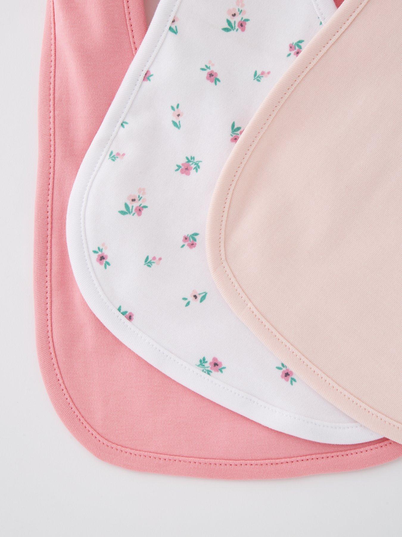 image of everyday-baby-girls-4-pack-bib-pink