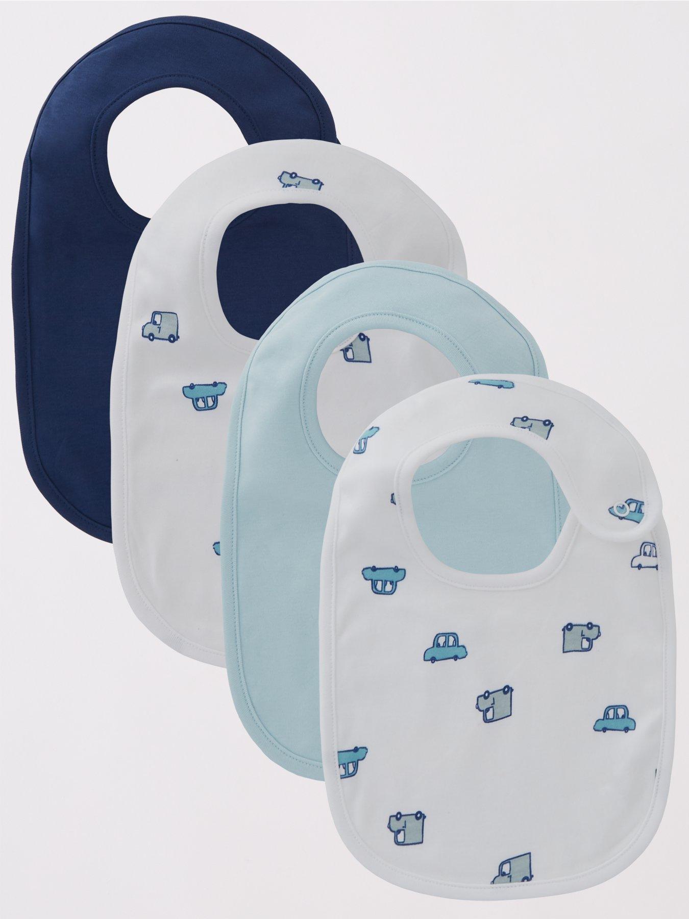 undefined Baby Boys Bib 4 Pack - Blue