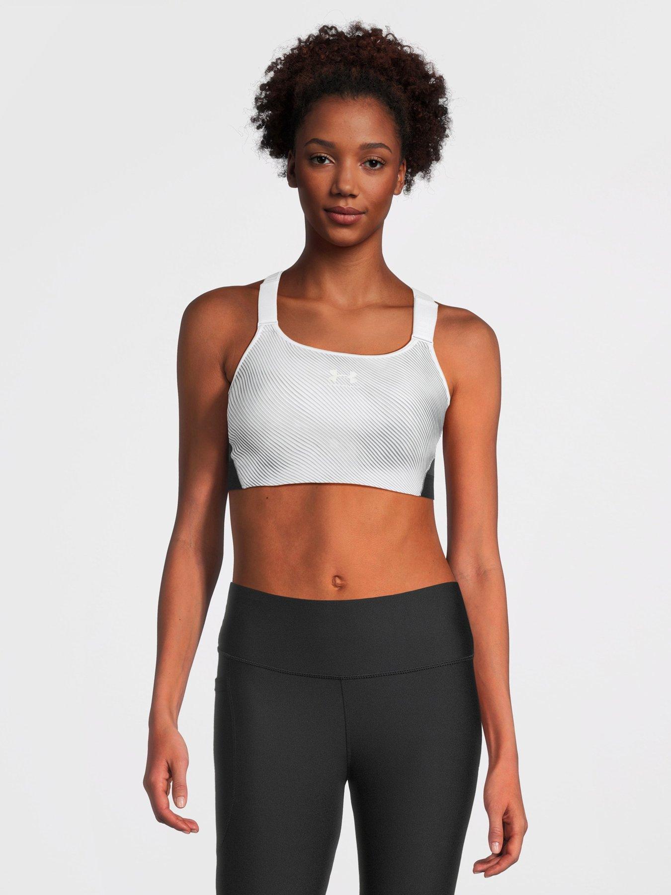 Under Armour CROSSBACK BRA - Medium support sports bra - dark