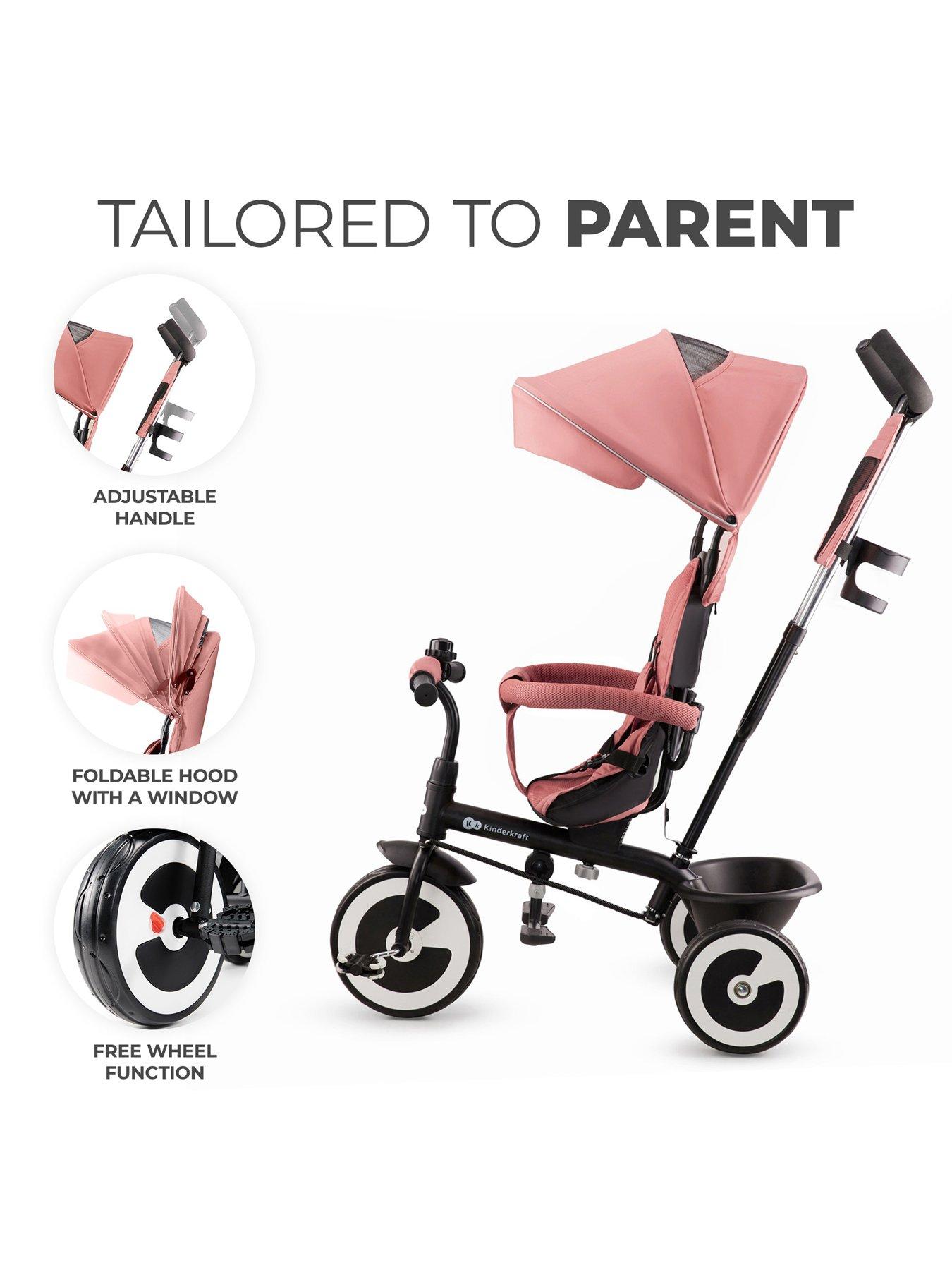 Image 6 of 8 of Kinderkraft ASTON Tricycle - Rose Pink