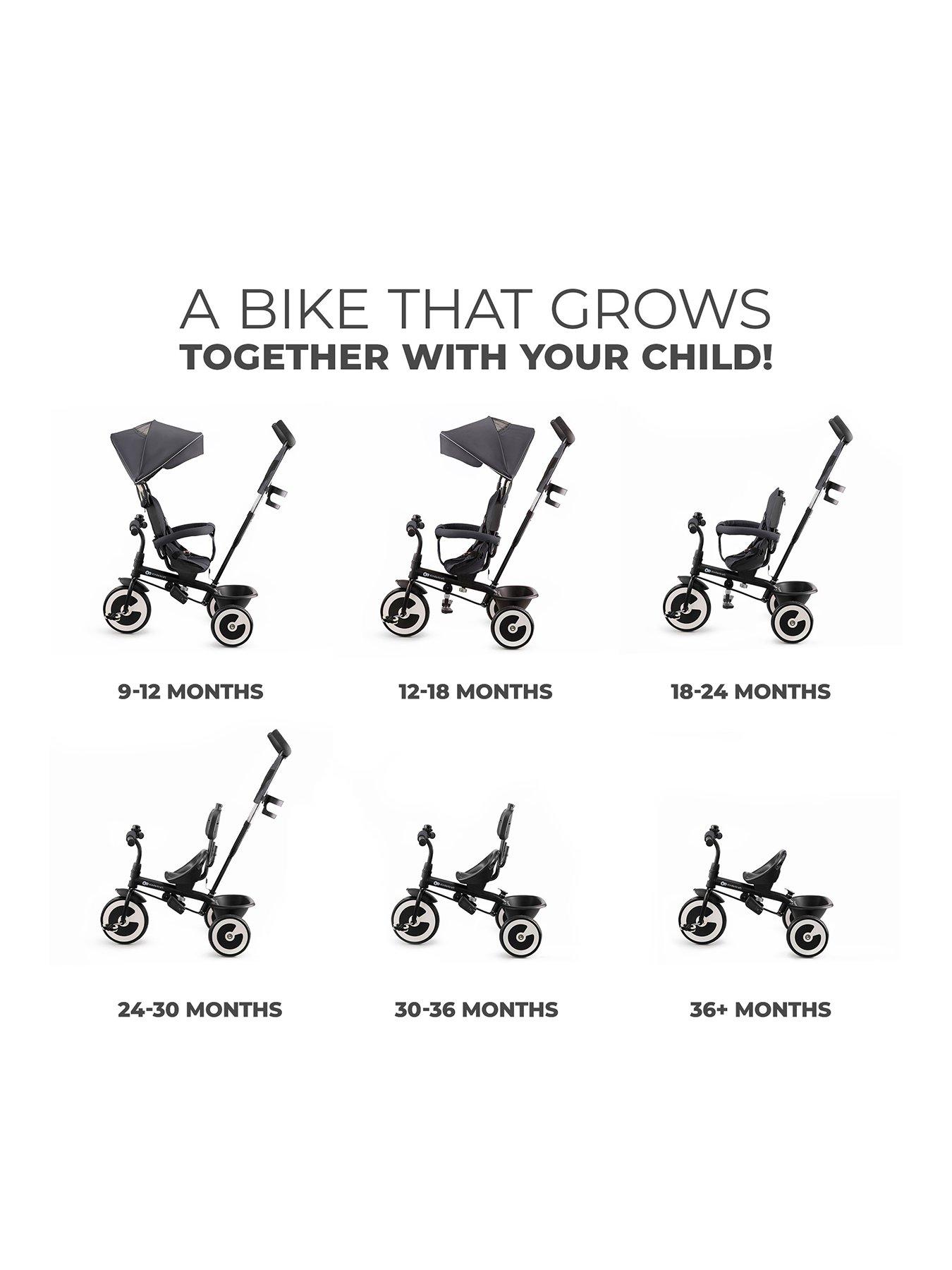  image of kinderkraft-aston-tricycle-malachine-grey