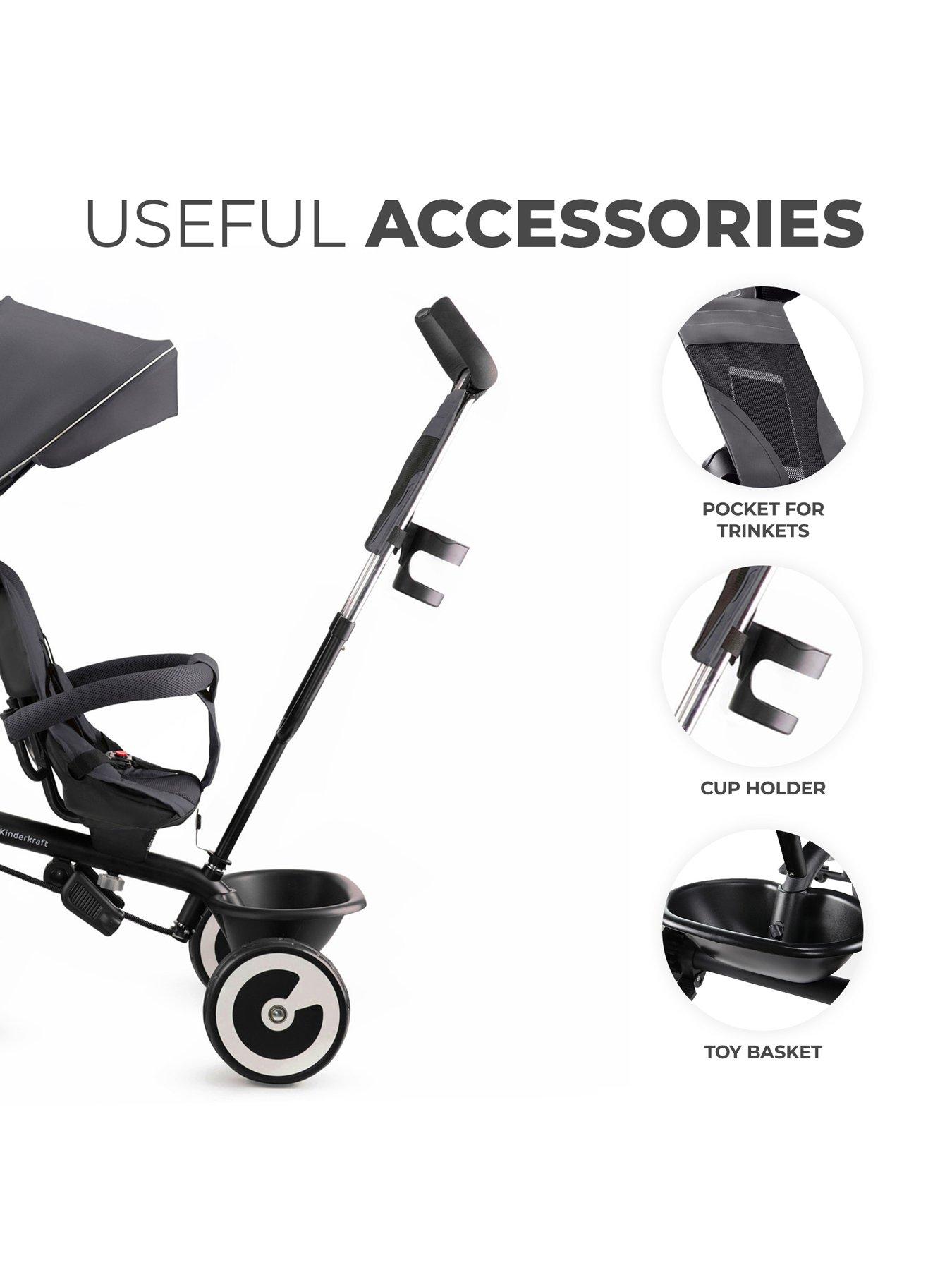  image of kinderkraft-aston-tricycle-malachine-grey