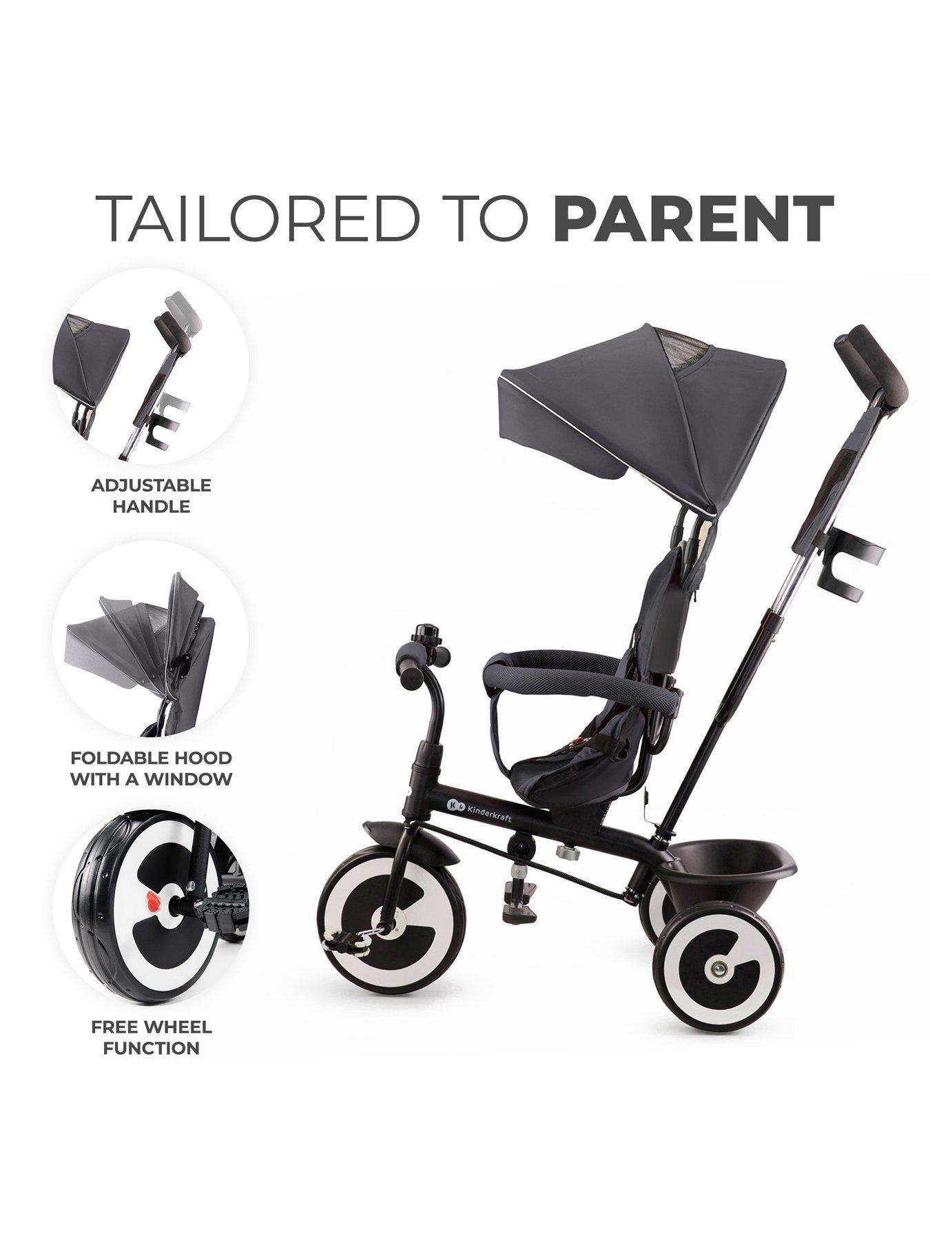  image of kinderkraft-aston-tricycle-malachine-grey