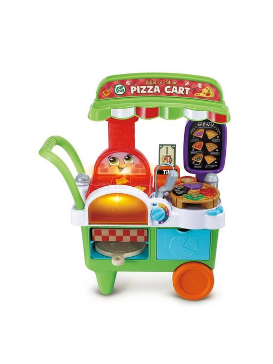 front image of leapfrog-build-a-slice-pizza-cart