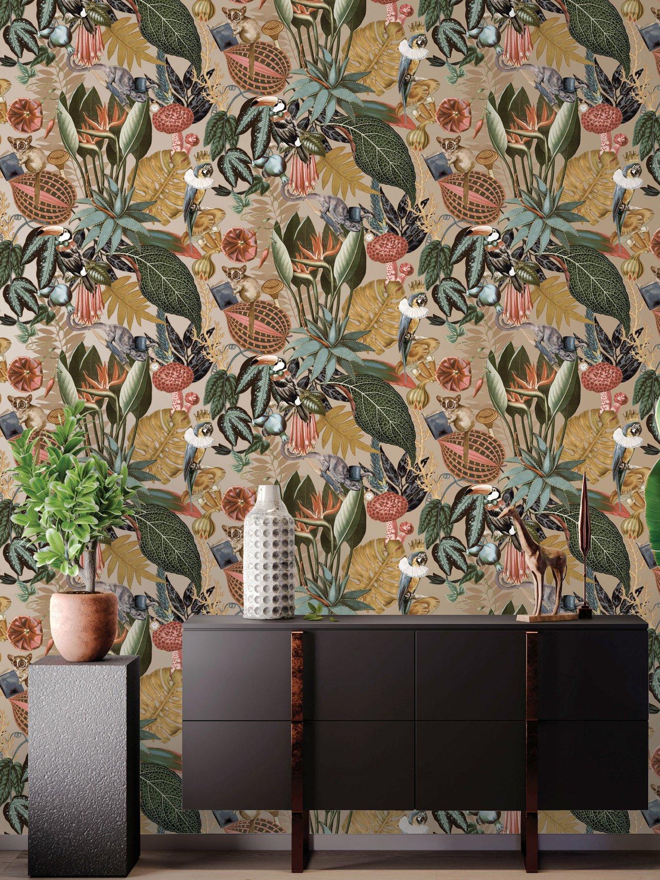 Holden Decor Wonderland Wallpaper - Gold