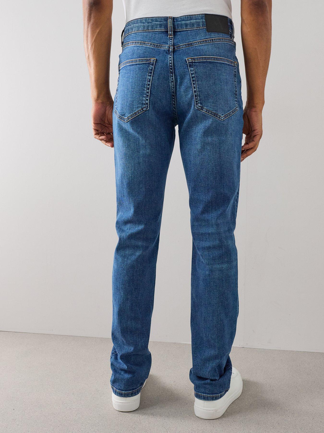 Image 2 of 7 of The Very Collection Mens Slim Stretch Jeans - Midi Wash