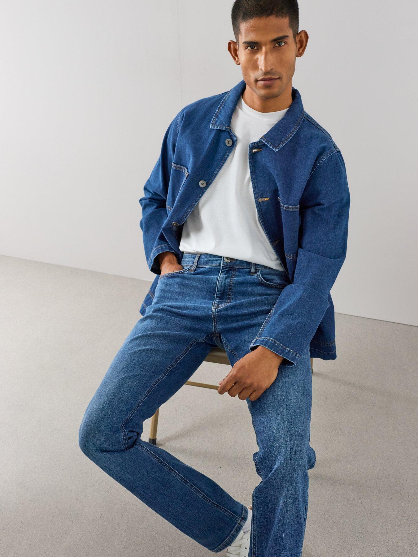 Image 5 of 7 of The Very Collection Mens Slim Stretch Jeans - Midi Wash