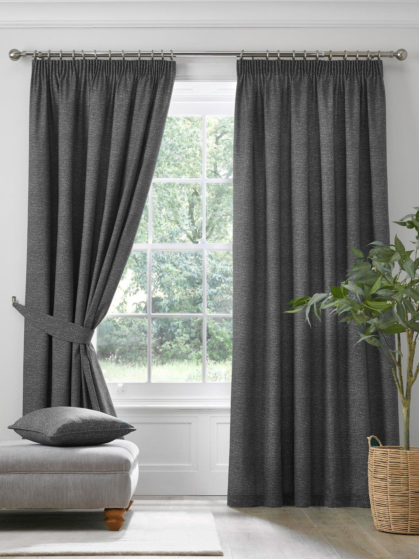 undefined Super Thermal Brushed Pleated Curtains