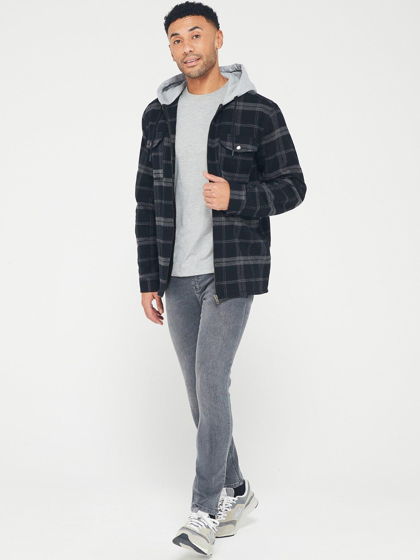Image 3 of 6 of The Very Collection Mens Slim Stretch Jeans - Grey Wash