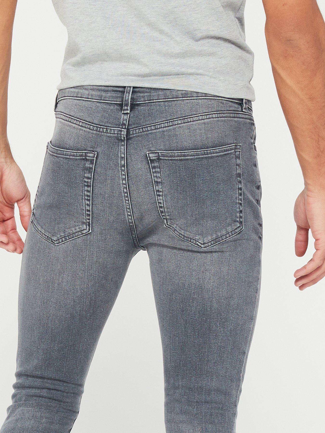 Image 4 of 6 of The Very Collection Mens Slim Stretch Jeans - Grey Wash