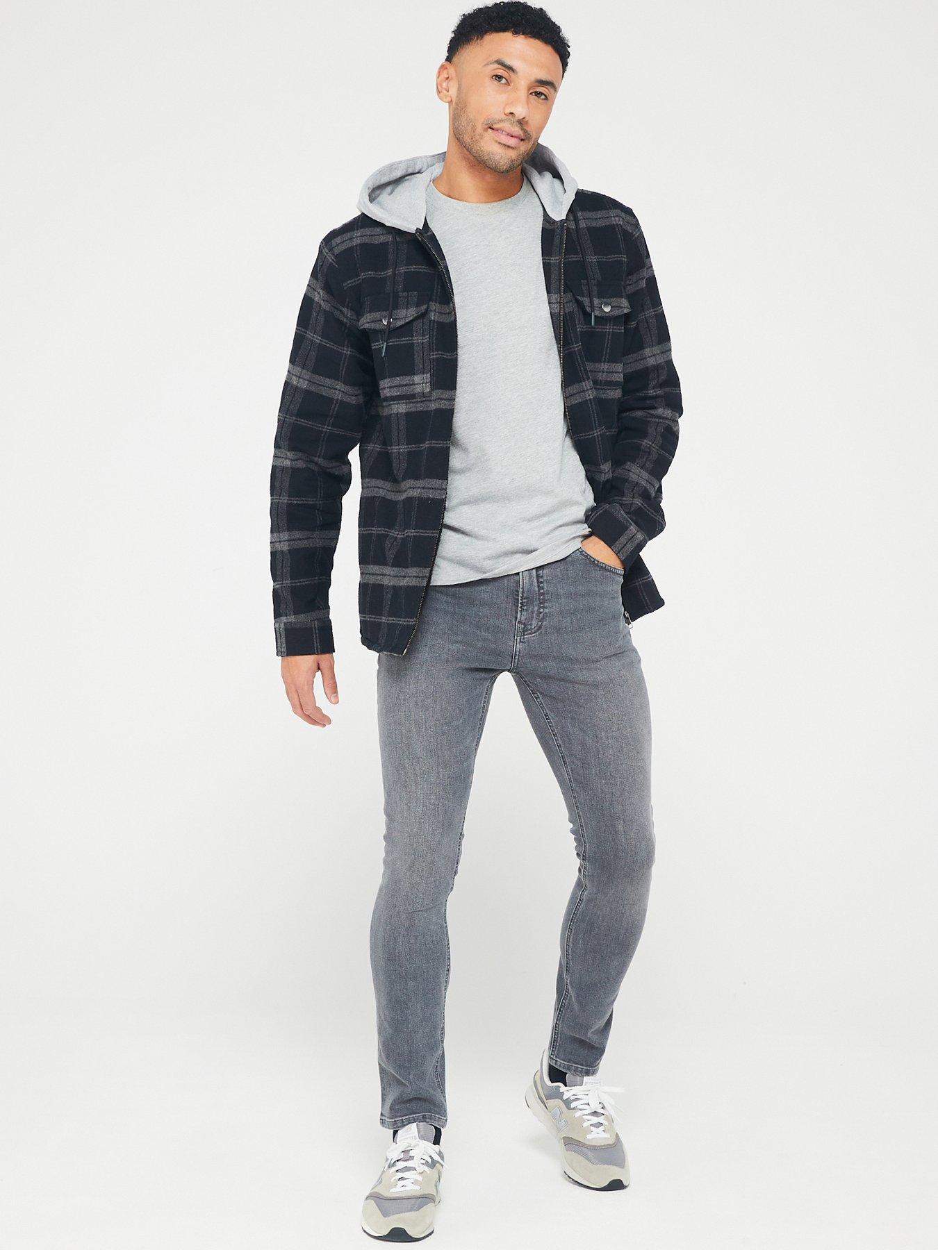  image of very-man-slim-jeans-with-stretch-grey-wash