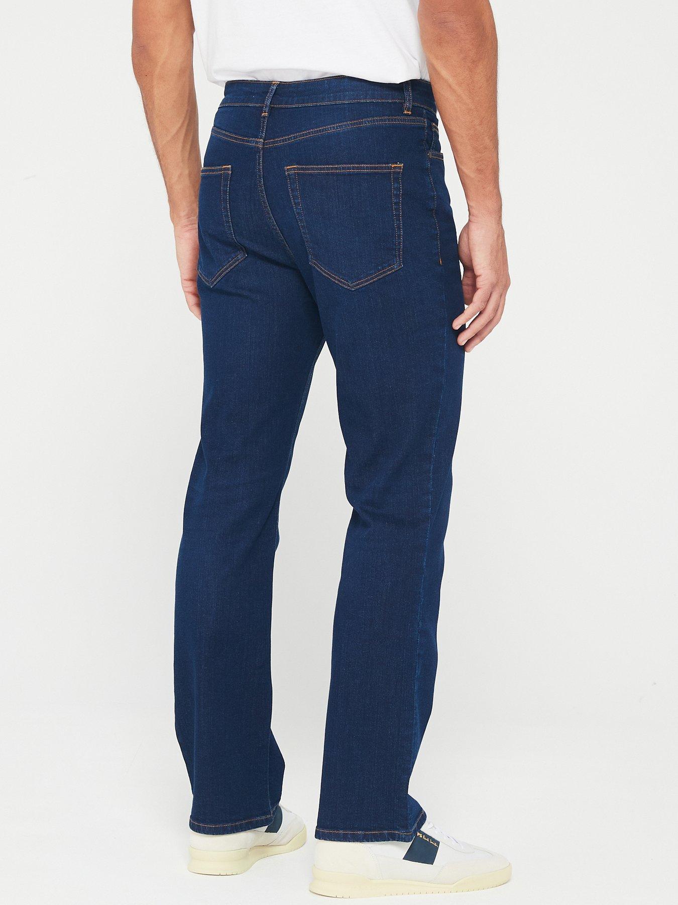  image of everyday-bootcut-jeans-with-stretch-dark-wash