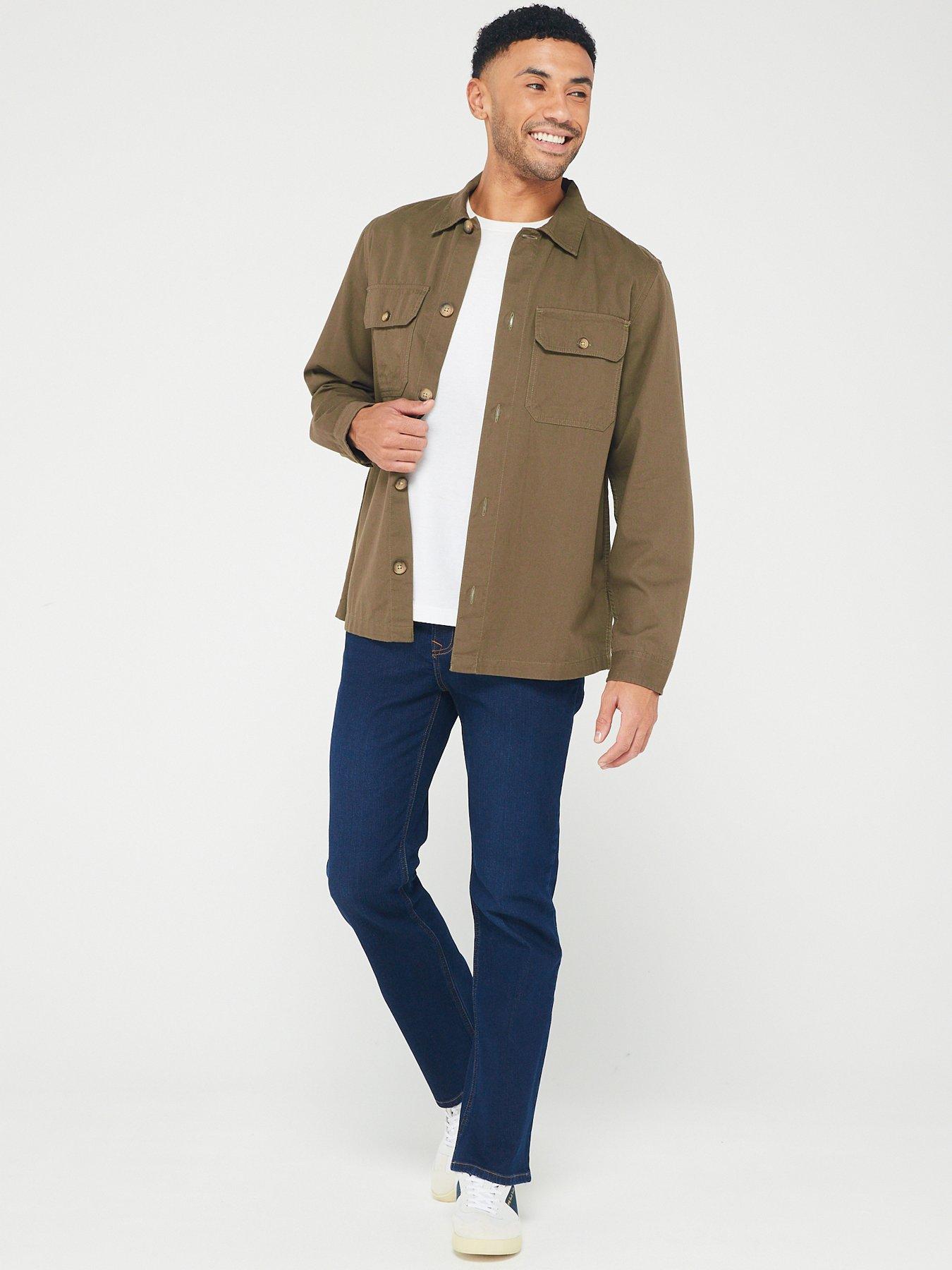  image of everyday-bootcut-jeans-with-stretch-dark-wash