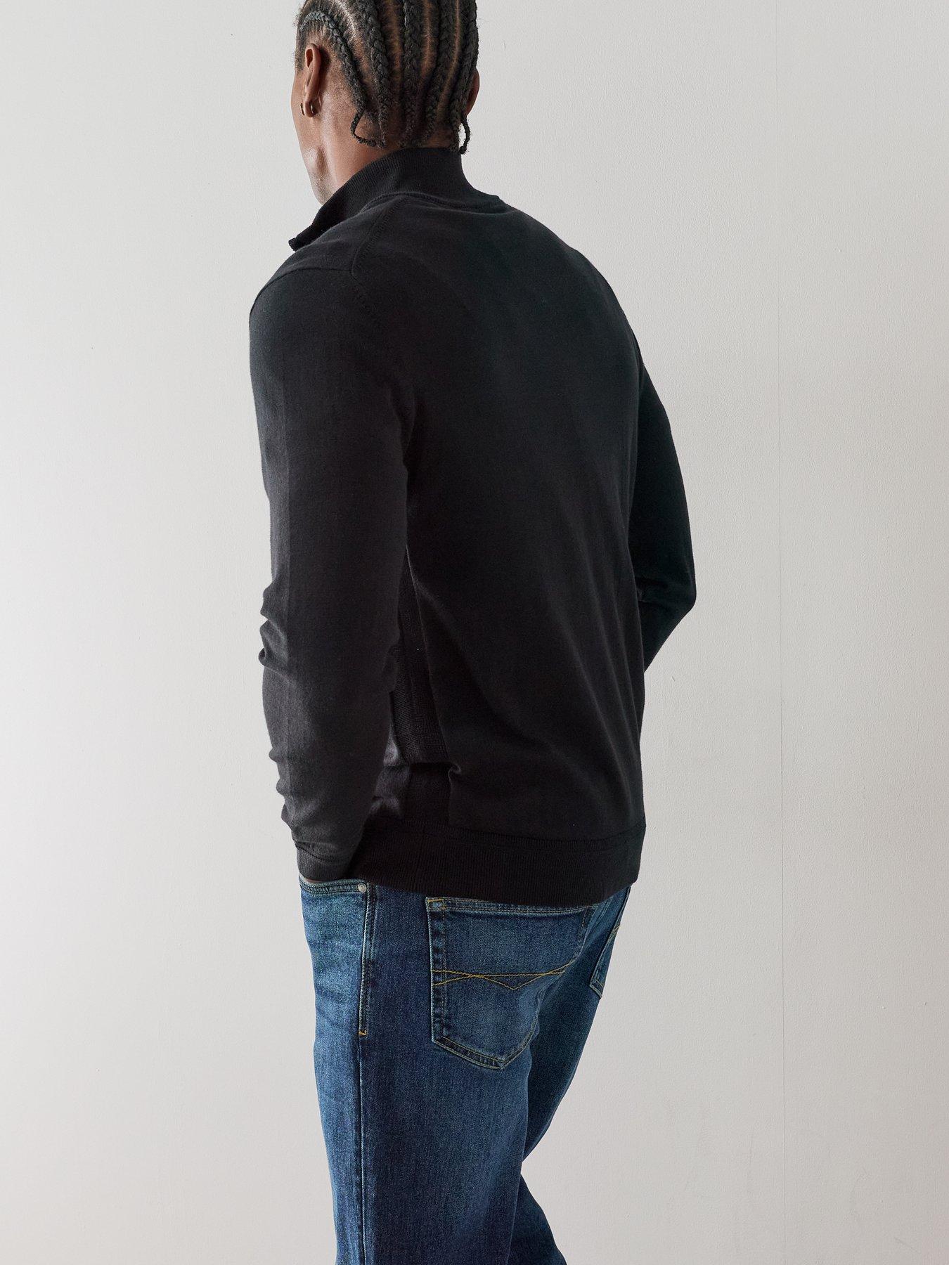 Image 6 of 6 of The Very Collection Mens Stretch Vintage Wash Straight Jeans - Dark Blue
