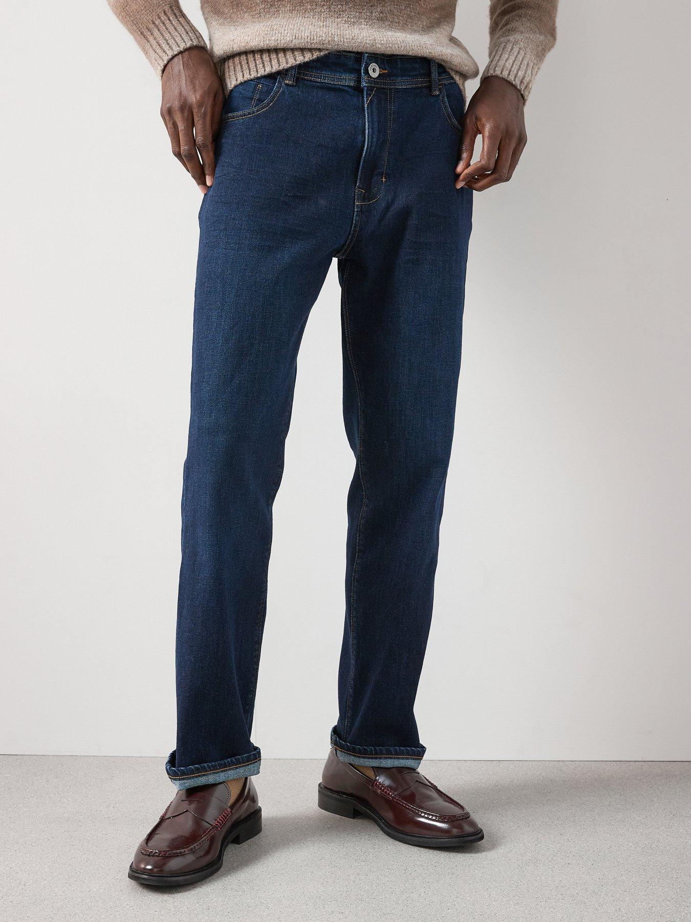 Very Man Straight Jeans with Stretch - Dark Wash