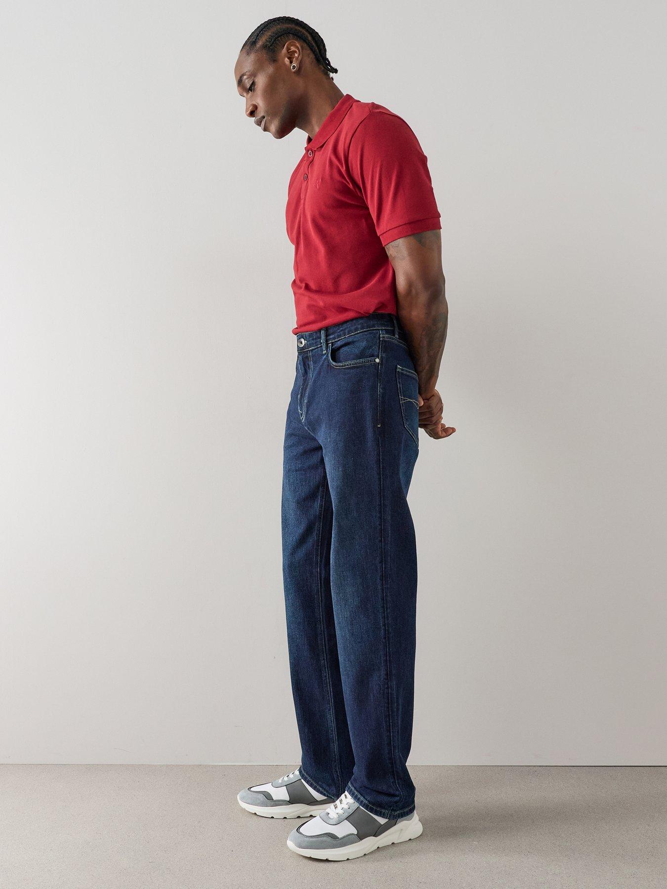 The Very Collection Straight Jeans with Stretch - Dark Wash