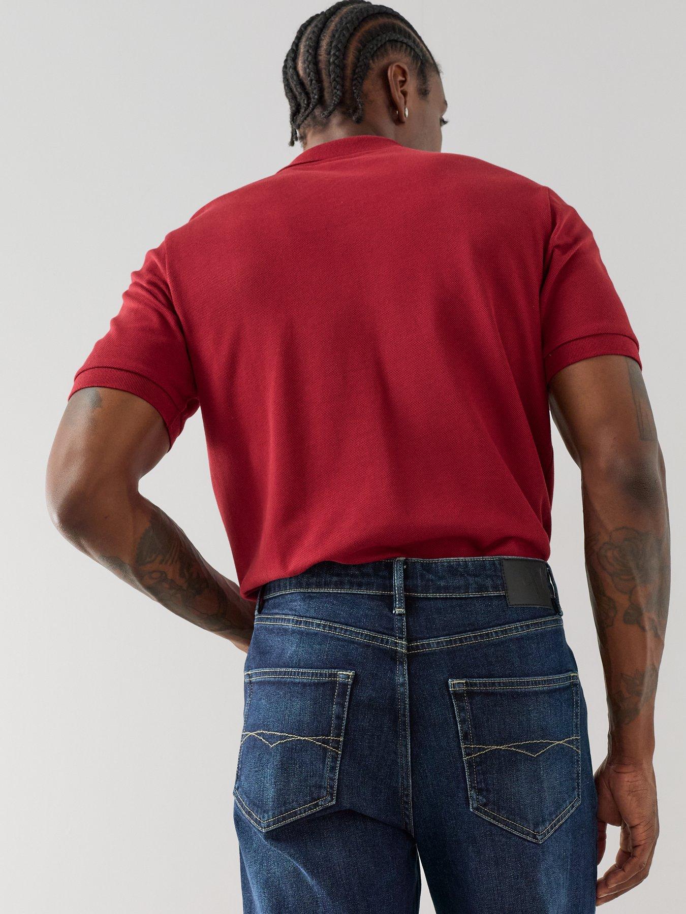 Image 5 of 7 of The Very Collection Mens Straight Stretch Jeans - Dark Wash