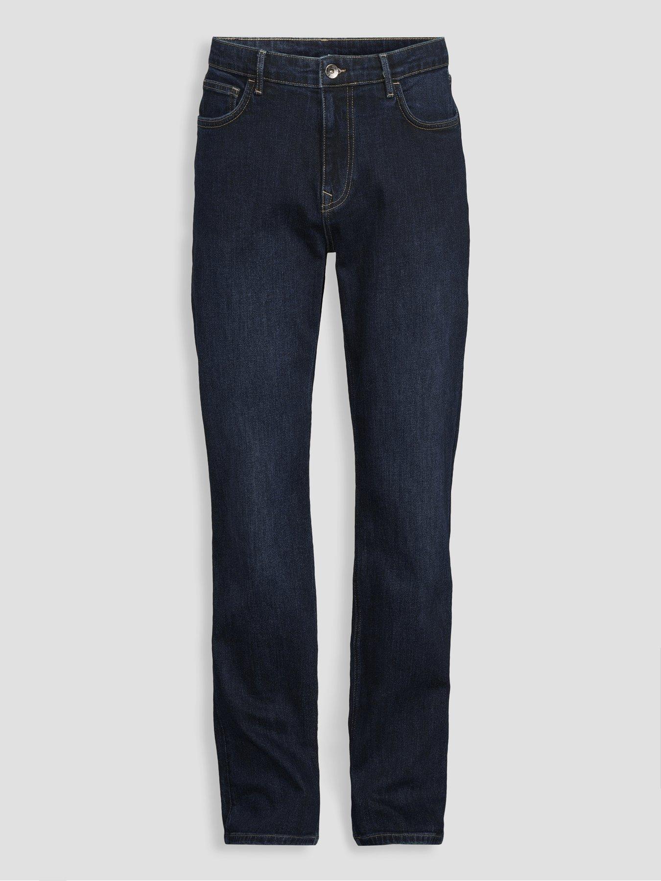 Image 7 of 7 of The Very Collection Mens Straight Stretch Jeans - Dark Wash