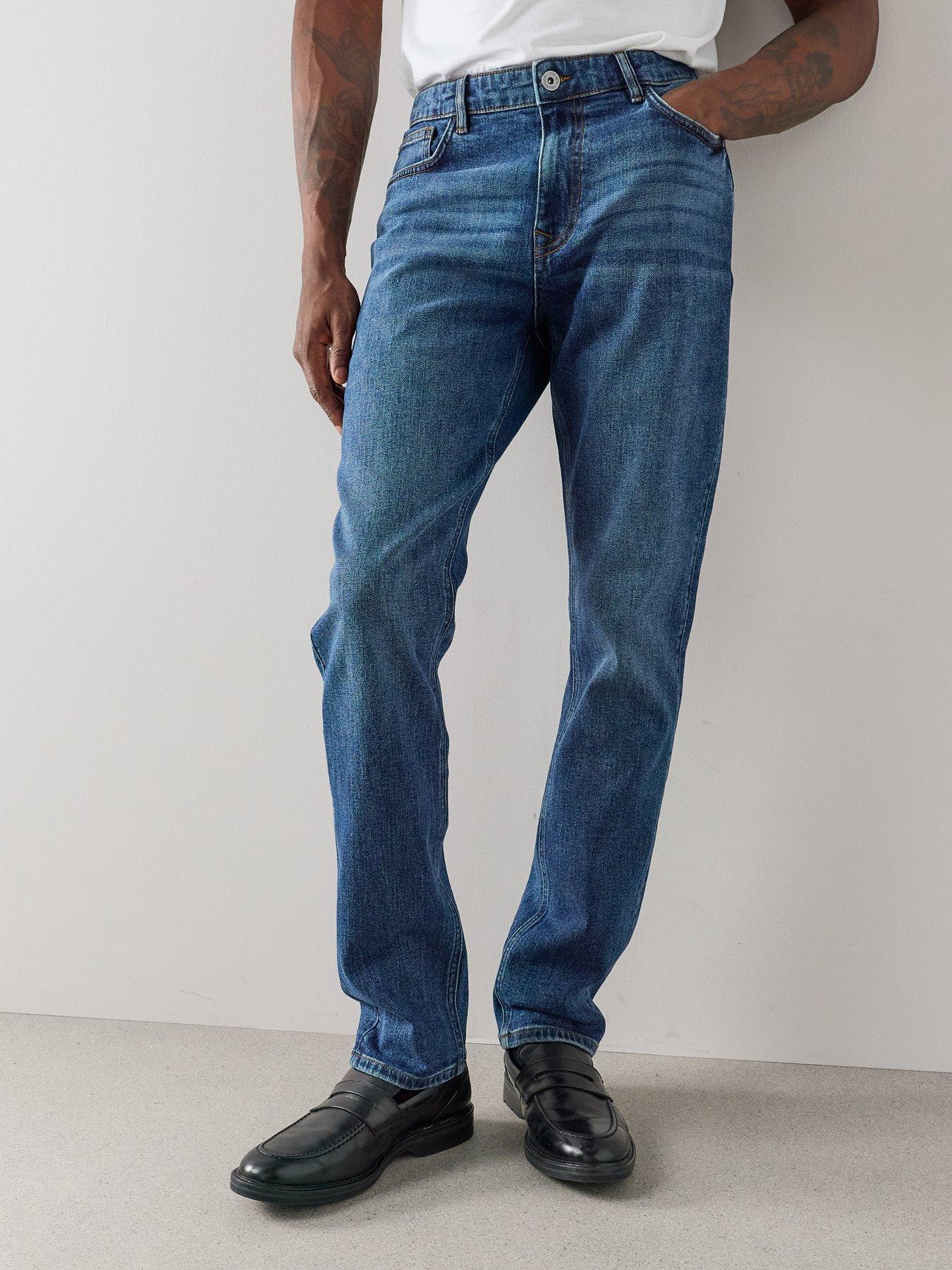 Image 1 of 7 of The Very Collection Mens Slim Stretch Jeans - Midi Wash