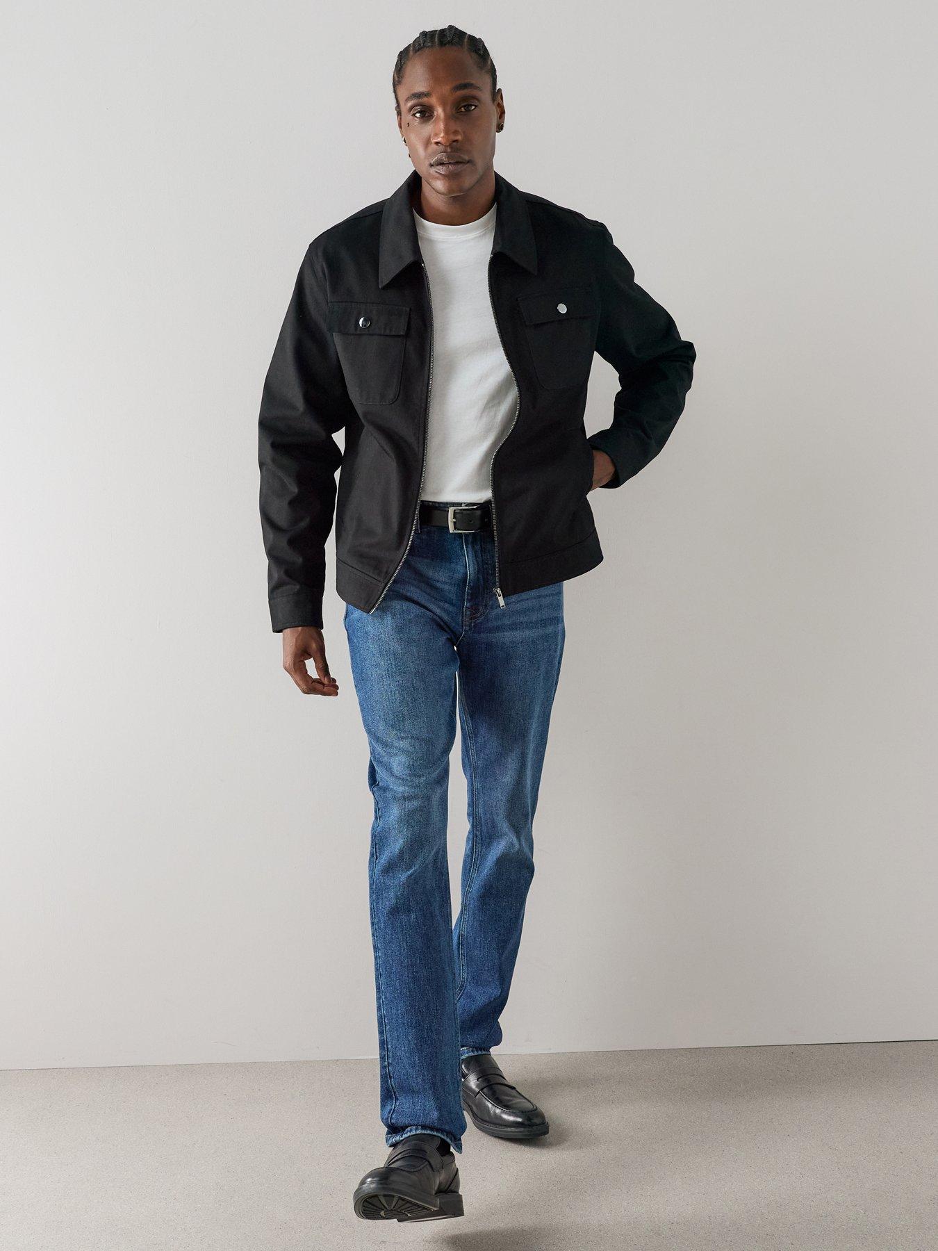 Image 3 of 7 of The Very Collection Mens Slim Stretch Jeans - Midi Wash