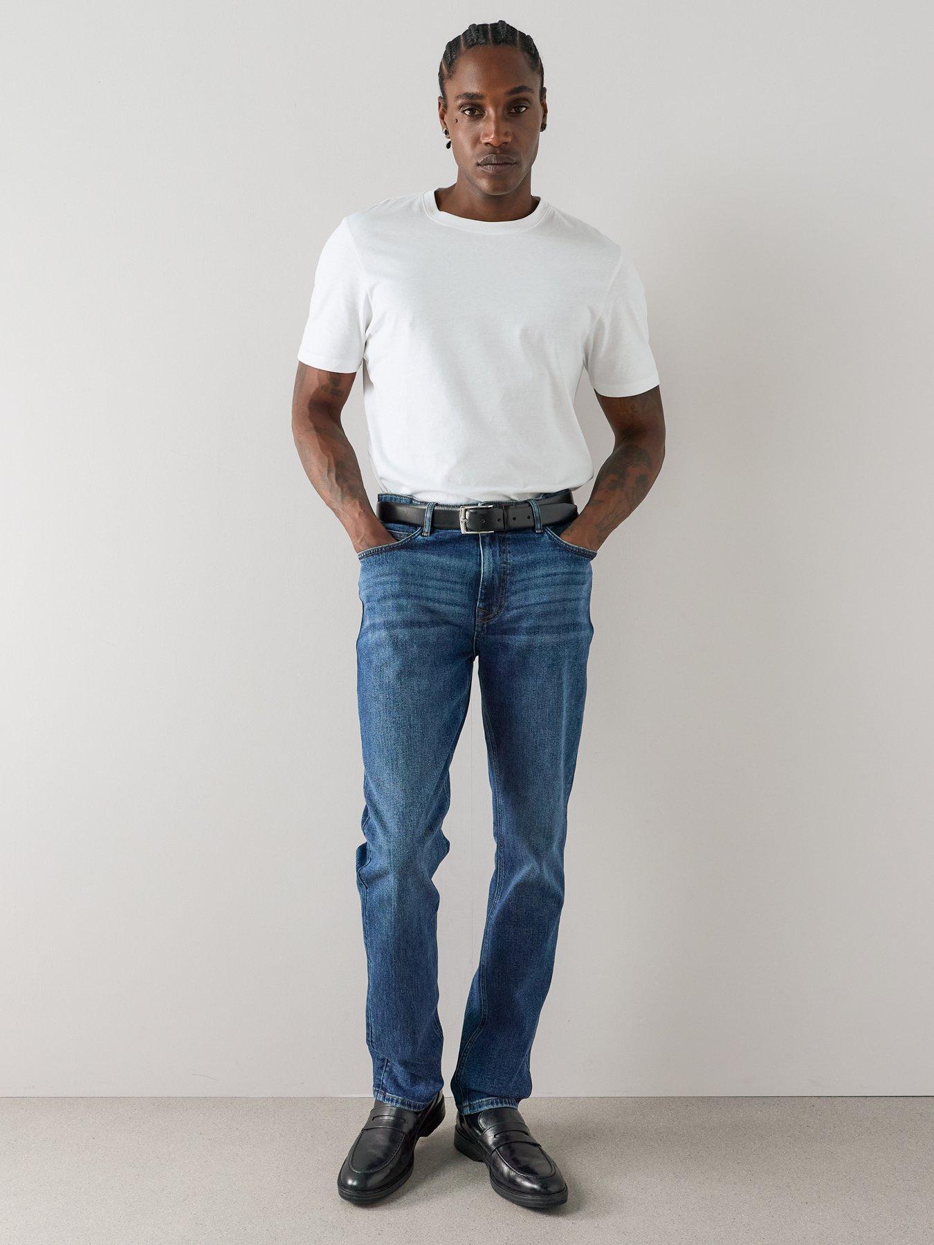 Image 5 of 7 of The Very Collection Mens Slim Stretch Jeans - Midi Wash