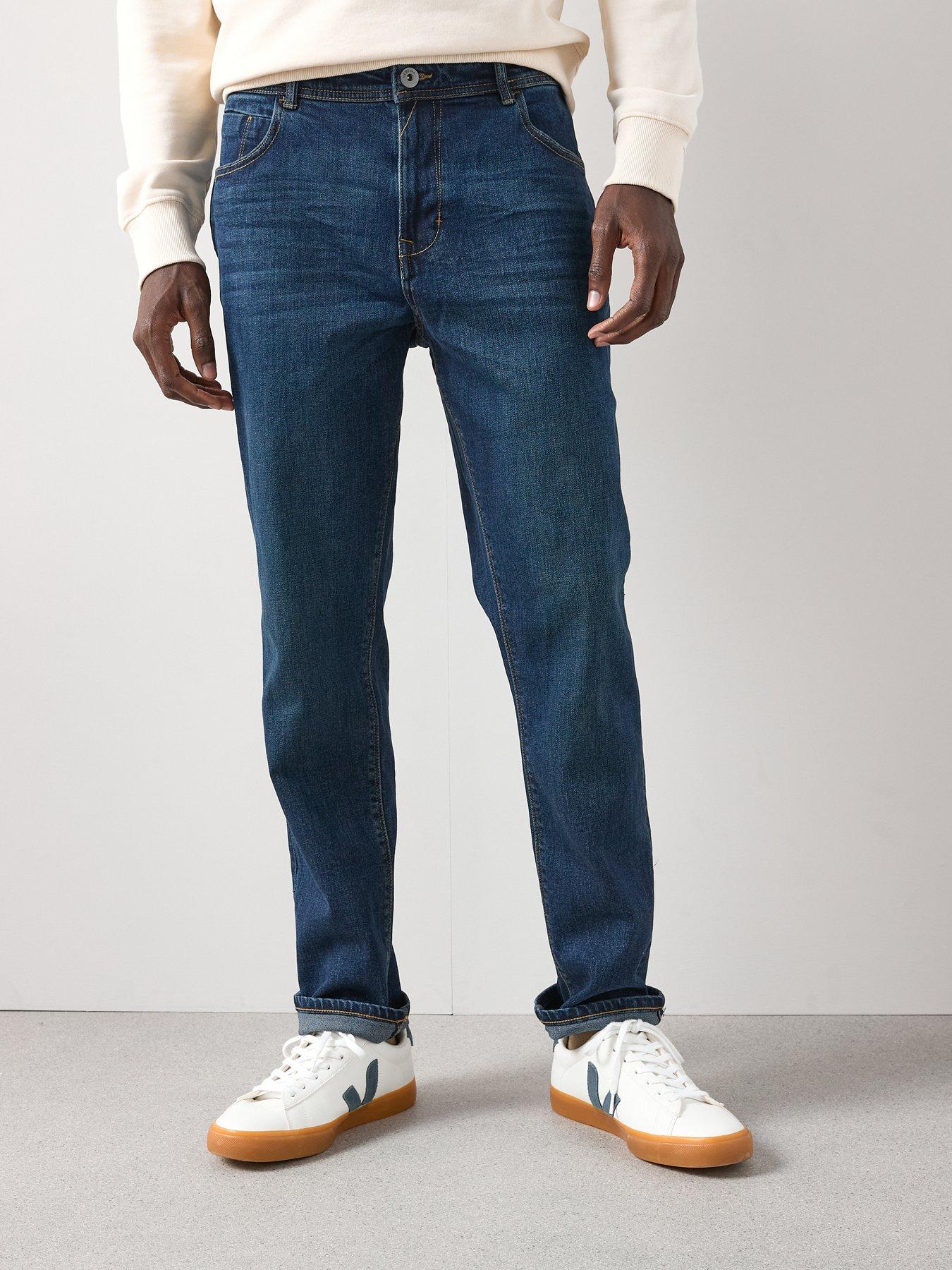 Image 1 of 6 of Very Man Slim Jeans with Stretch - Vintage Wash