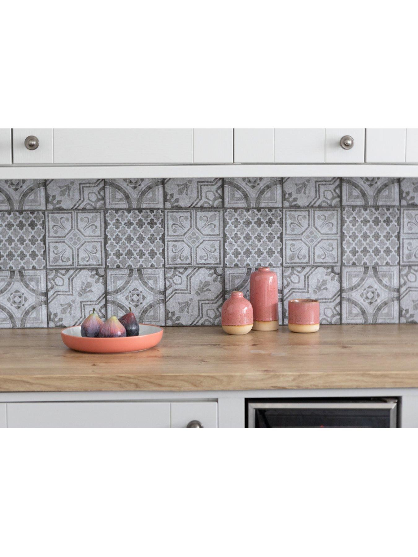 Image 2 of 6 of D-C-Fix Moroccan Style dc fix Self Adhesive Vinyl Wall Tiles -30.5cm x 30.5cm (pack 6 tiles = 0.56sqm)
