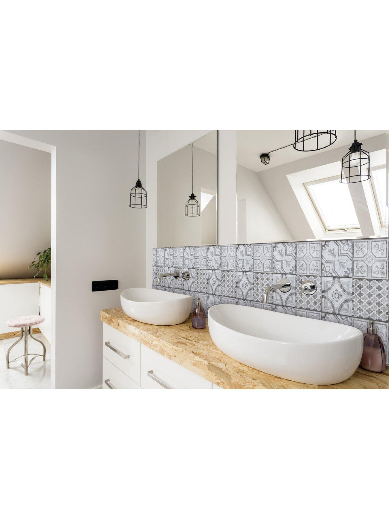 Image 4 of 6 of D-C-Fix Moroccan Style dc fix Self Adhesive Vinyl Wall Tiles -30.5cm x 30.5cm (pack 6 tiles = 0.56sqm)