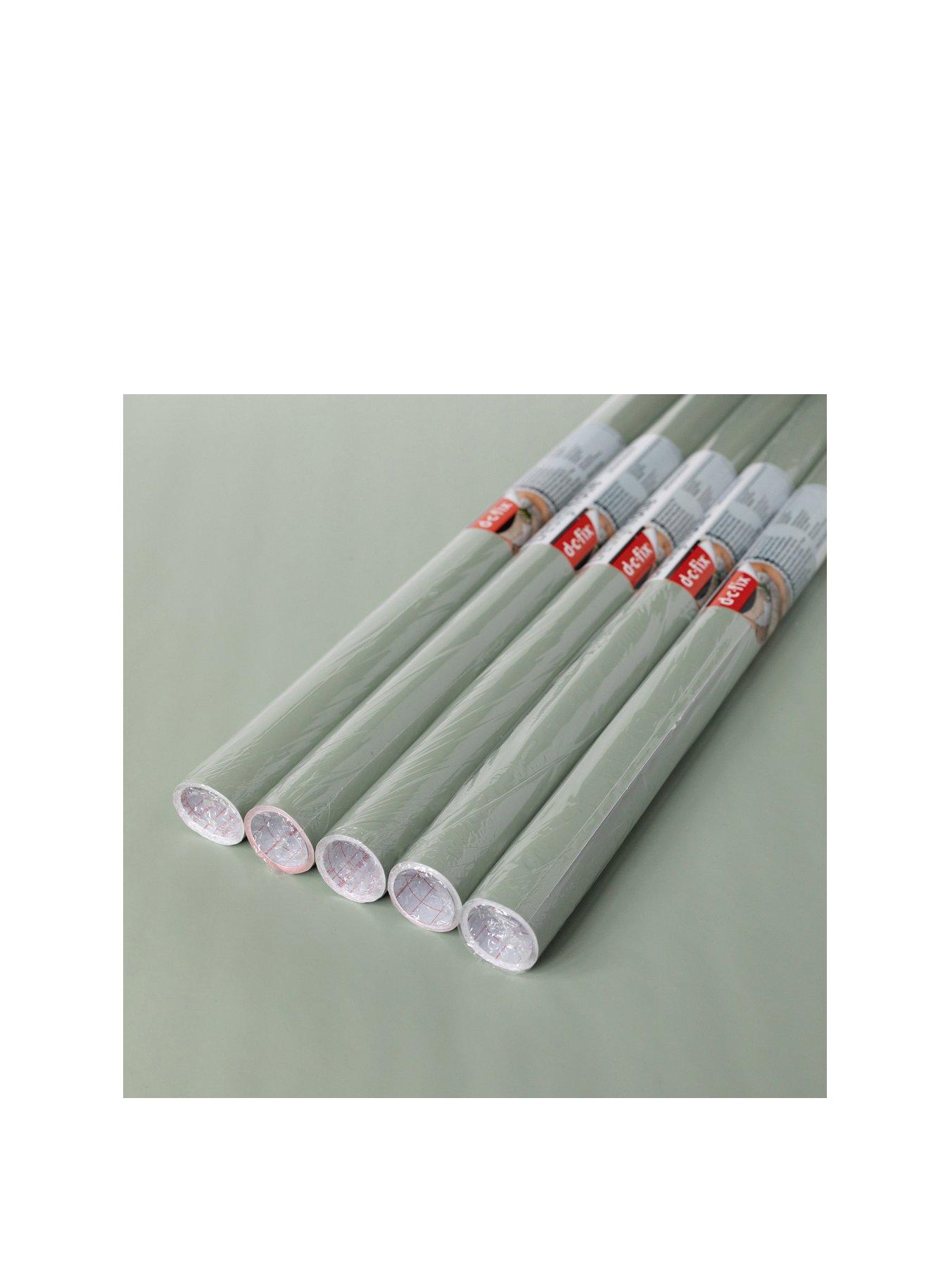  image of d-c-fix-matt-sage-green-self-adhesive-vinyl-wrap-film-ndash-contains-five-675-cm-x-2-m-rolls