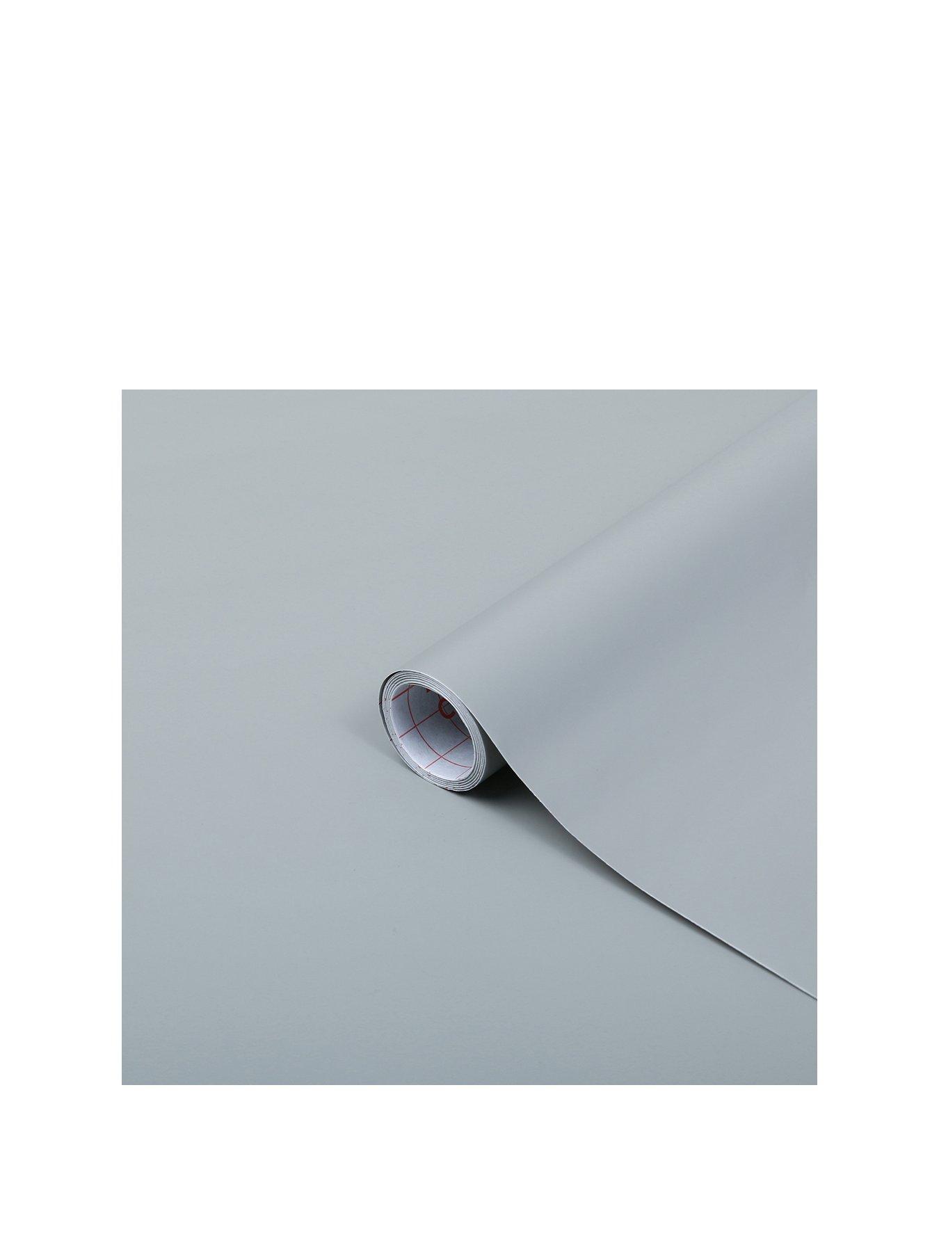  image of d-c-fix-matt-grey-self-adhesive-vinyl-wrap-film-ndash-675-cm-x-15-mnbsp
