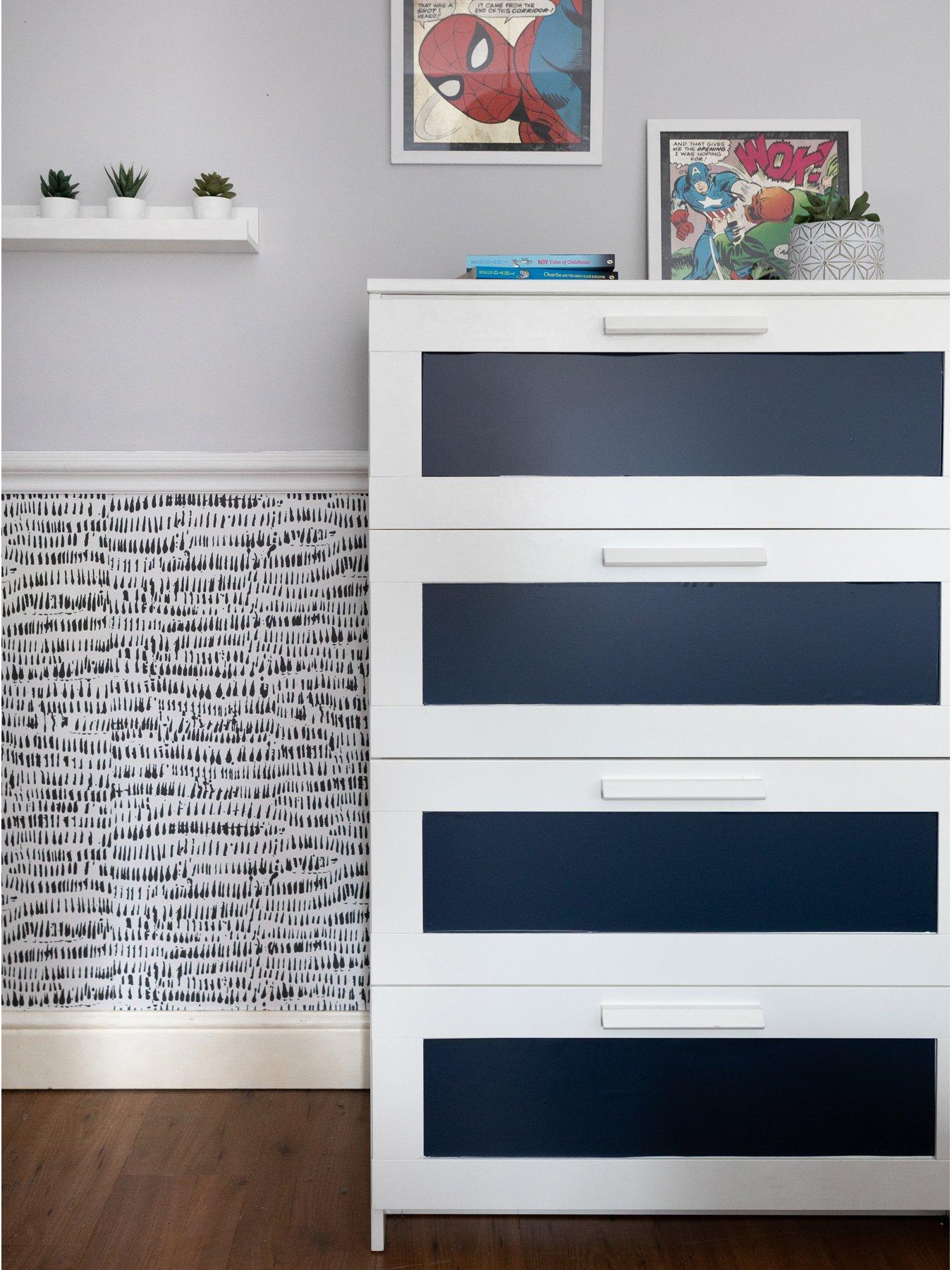  image of d-c-fix-matt-midnight-navy-self-adhesive-vinyl-wrap-film-675cm-x-2m-3-rolls