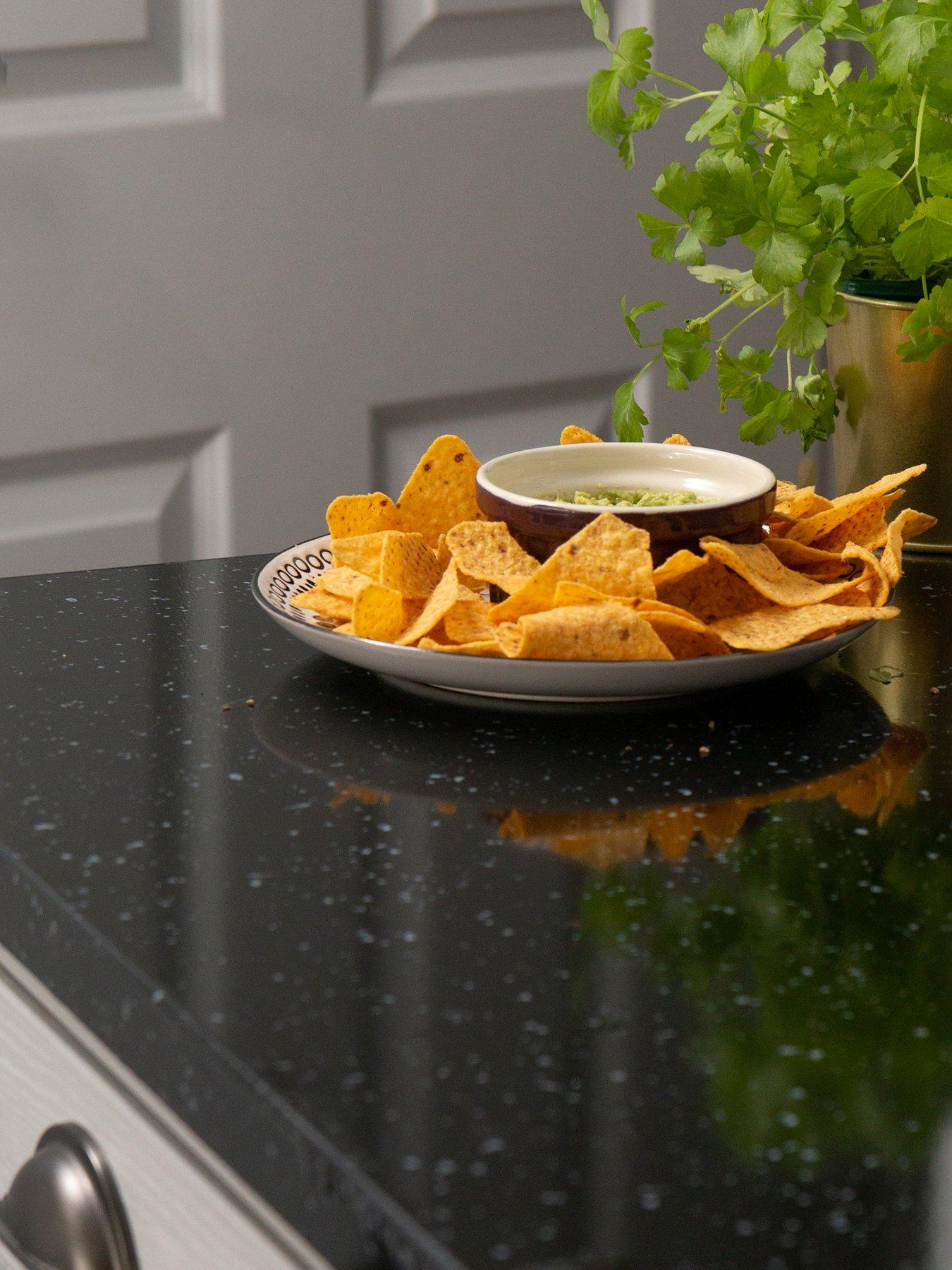 D-C-Fix Black Granite Quartz Self-Adhesive Vinyl Wrap Film – contains one 67.5 x 200 cm roll