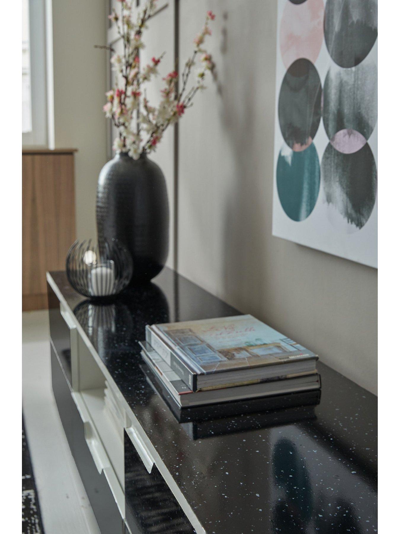 image of d-c-fix-black-granite-quartz-self-adhesive-vinyl-wrap-film-ndash-contains-one-90-x-210-cm-roll