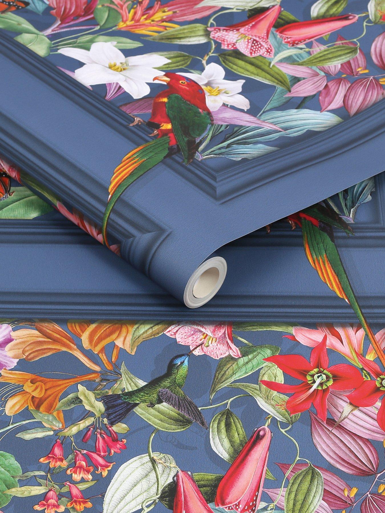  image of fresco-tropical-paradise-panel-wallpaper