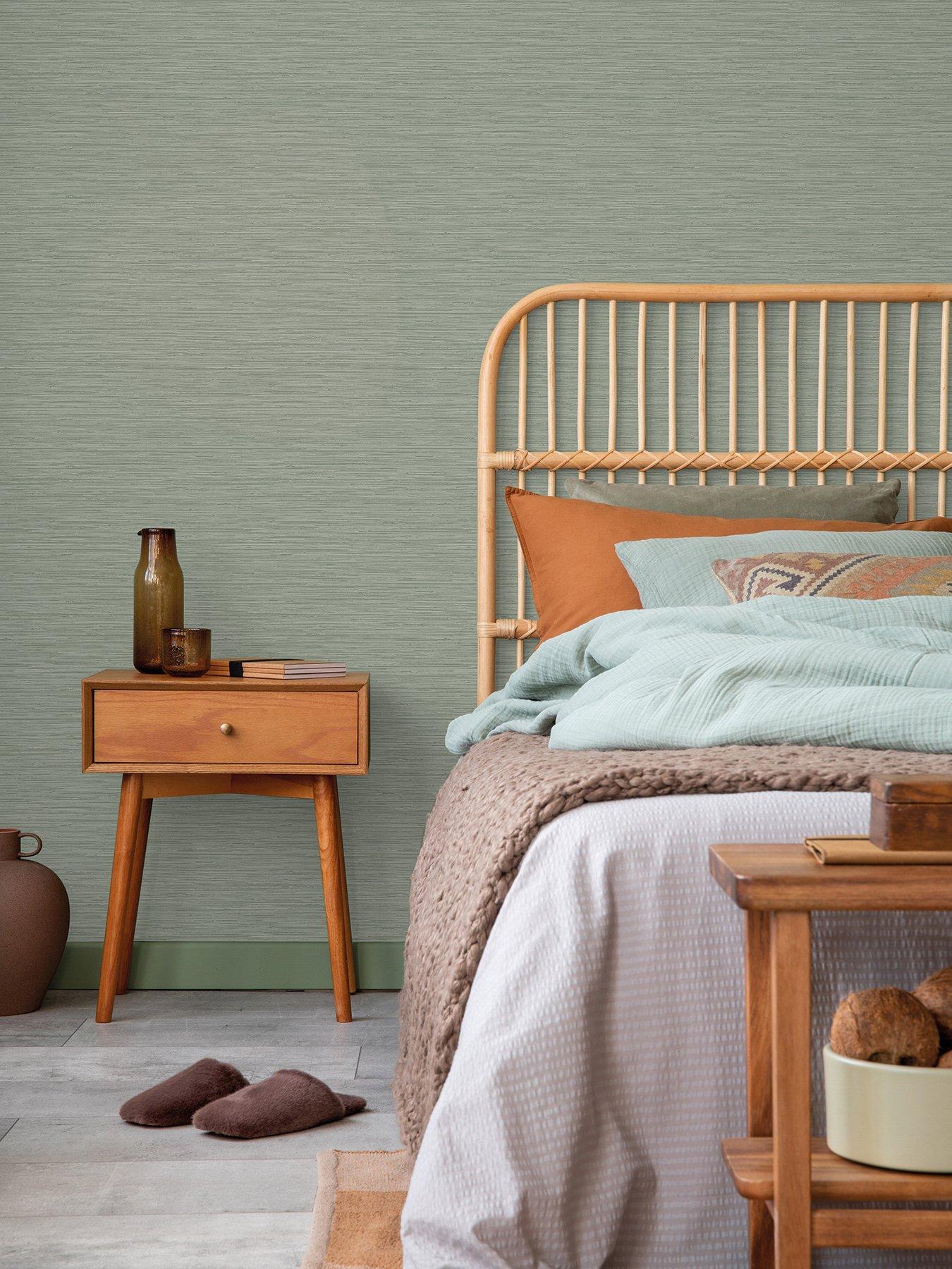 Fabric Wallpaper | Shop Textured Linen Wallpaper