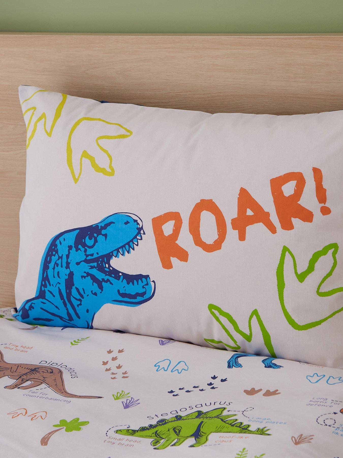 Image 4 of 6 of Catherine Lansfield Prehistoric Dinosaurs Natural Duvet Cover Set