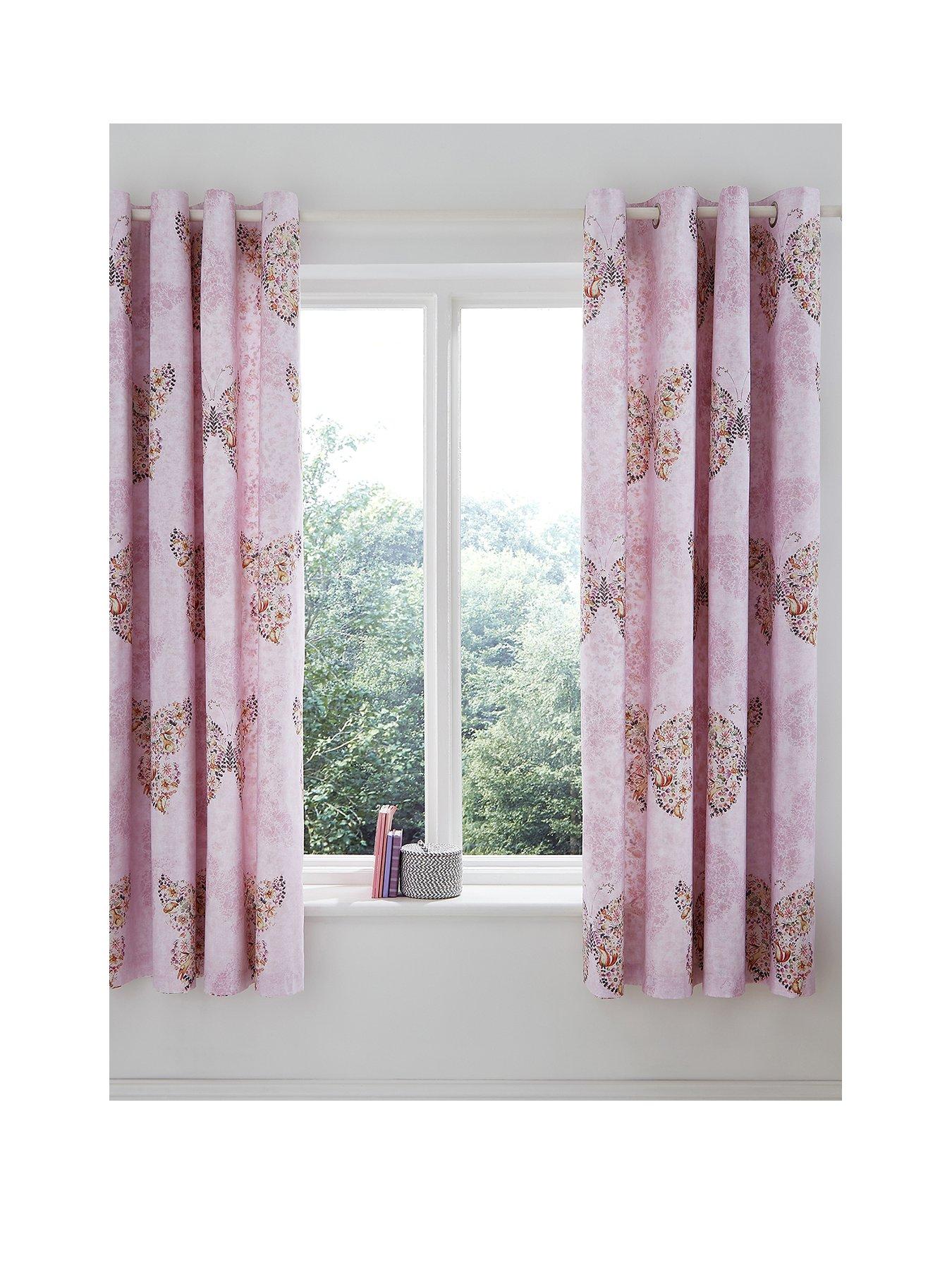 catherine-lansfield-enchanted-butterfly-reversible-eyelet-curtains