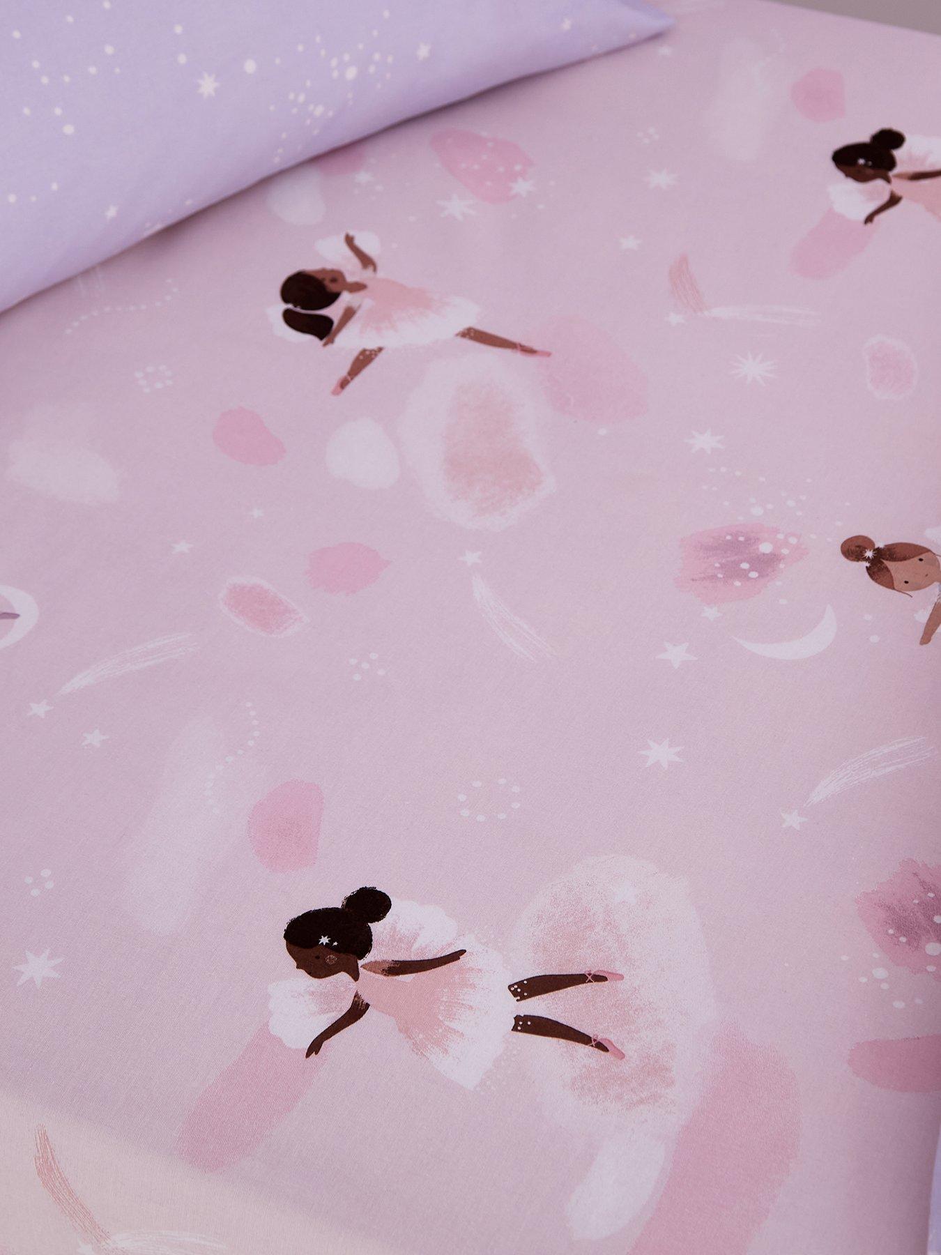 Catherine Lansfield Dancing Fairies Fitted Sheet - Pink