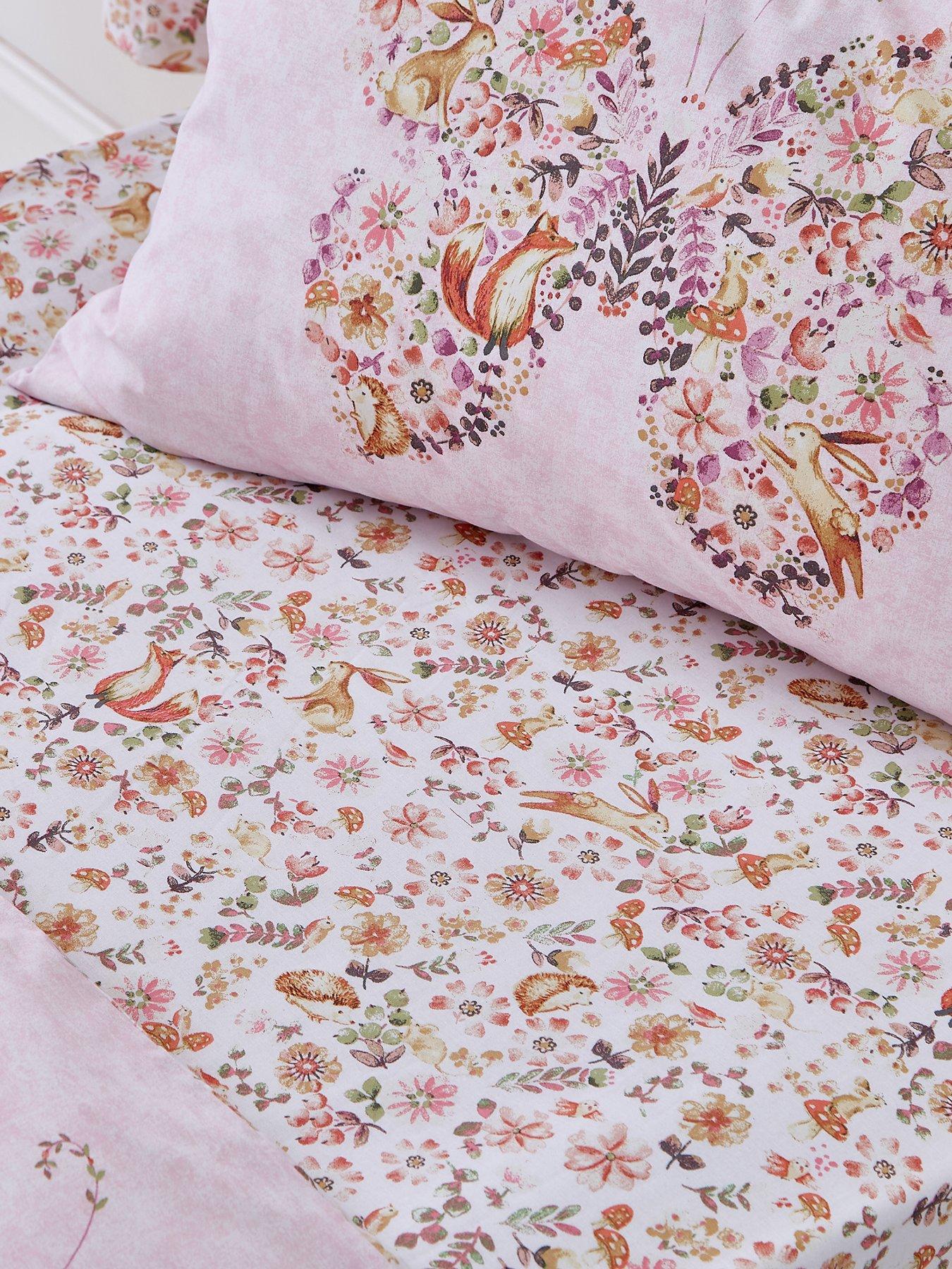 undefined Enchanted Butterfly Fitted Sheet - Pink